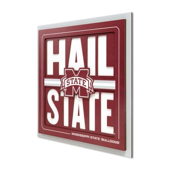 IDNA Mississippi State Bulldogs 12" x 12" Slogan Series 3D Wall Art