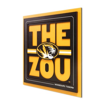 IDNA Missouri Tigers 12" x 12" Slogan Series 3D Wall Art