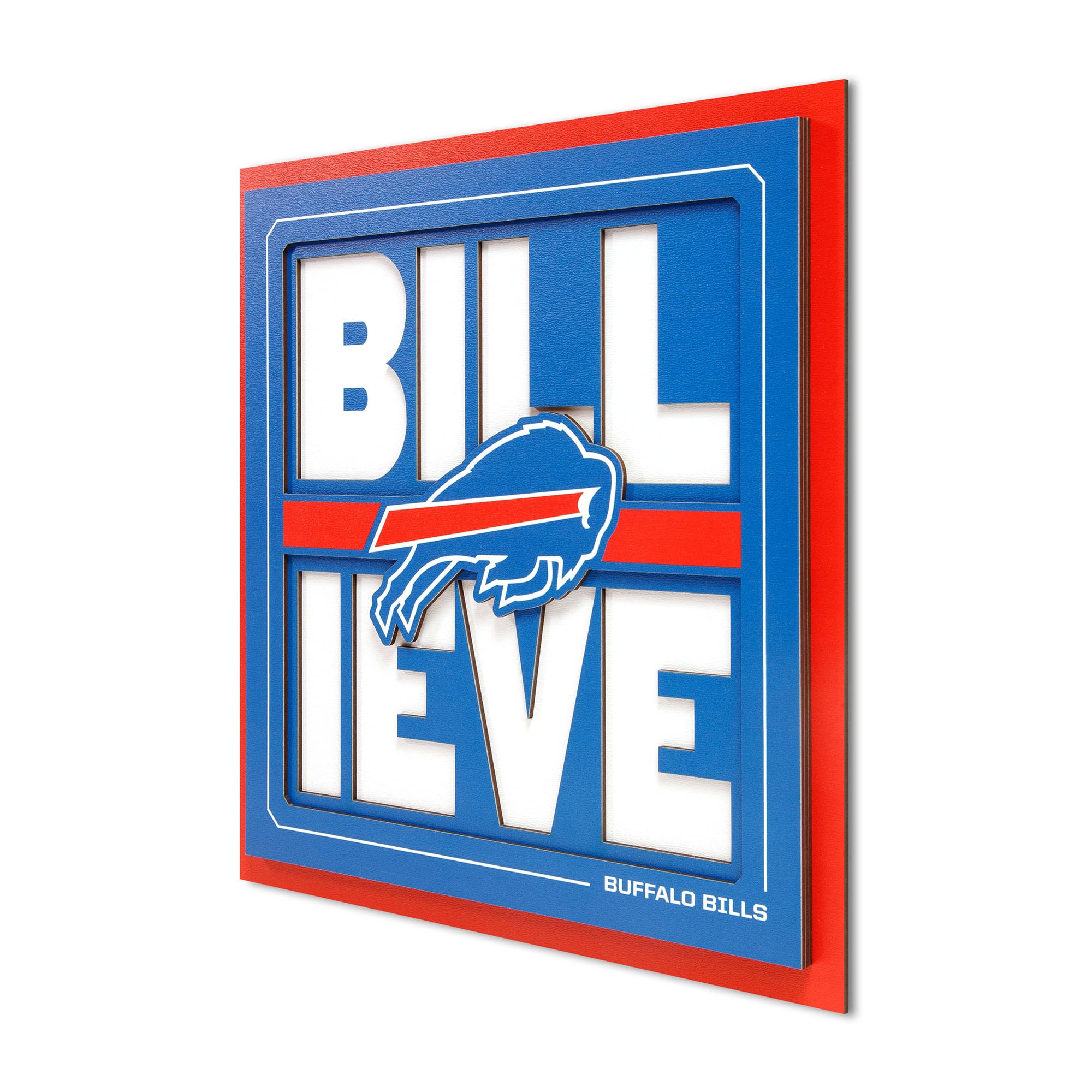 IDNA Buffalo Bills 12" x 12" Slogan Series 3D Wall Art