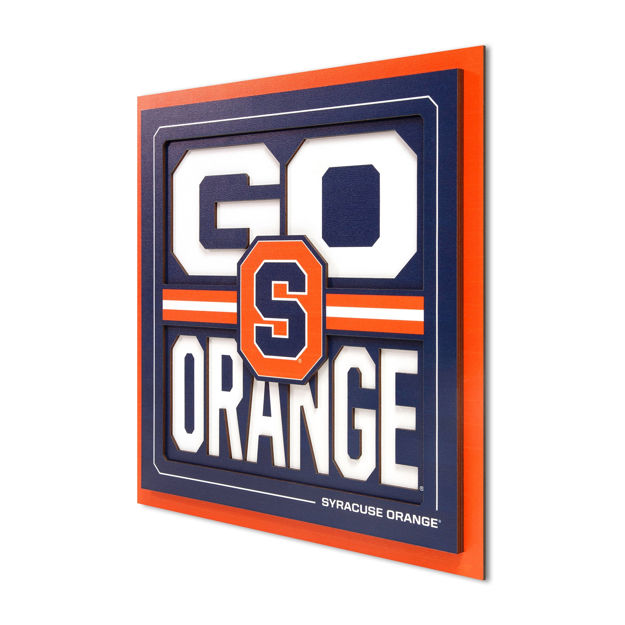 IDNA Syracuse Orange 12" x 12" Slogan Series 3D Wall Art
