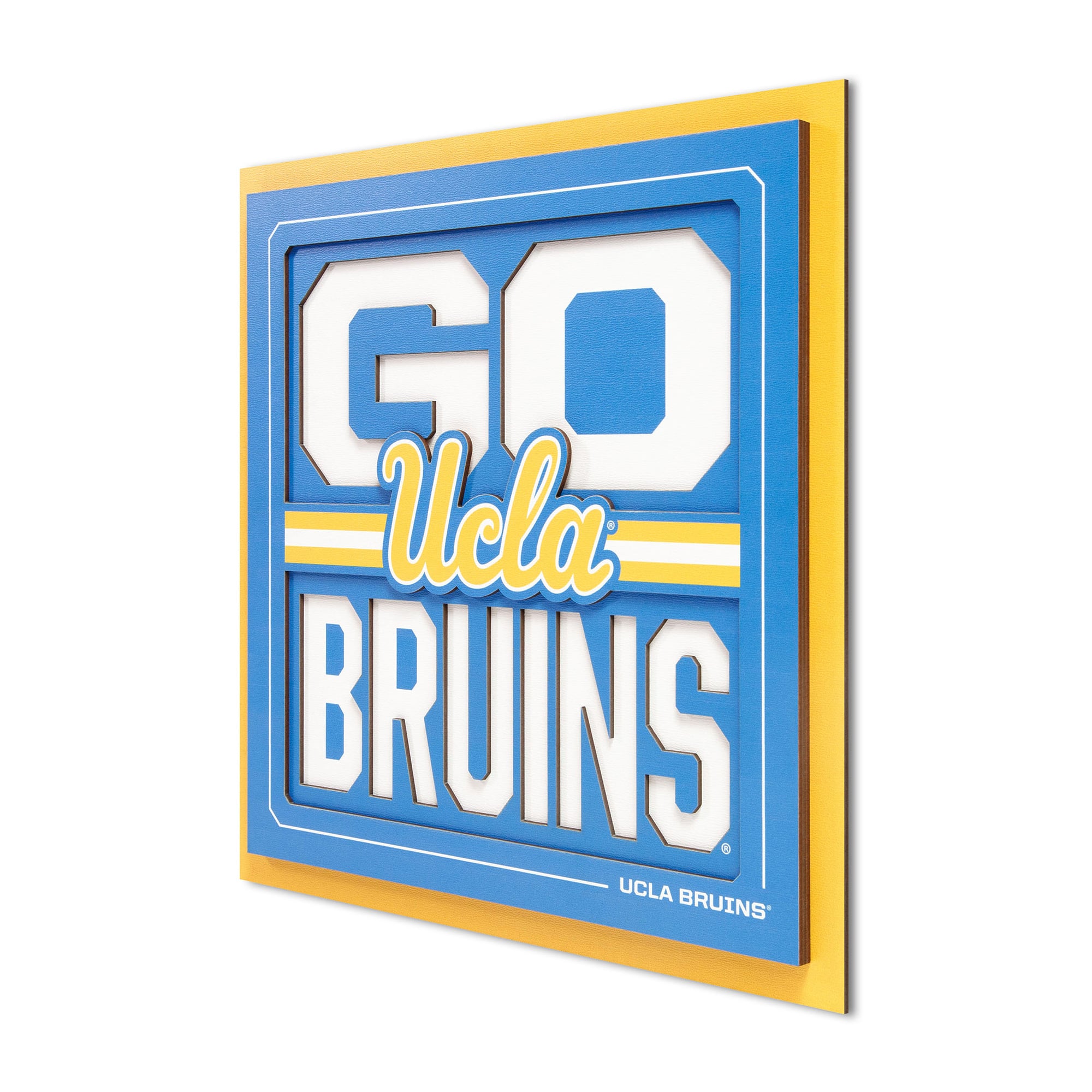 IDNA UCLA Bruins 12" x 12" Slogan Series 3D Wall Art