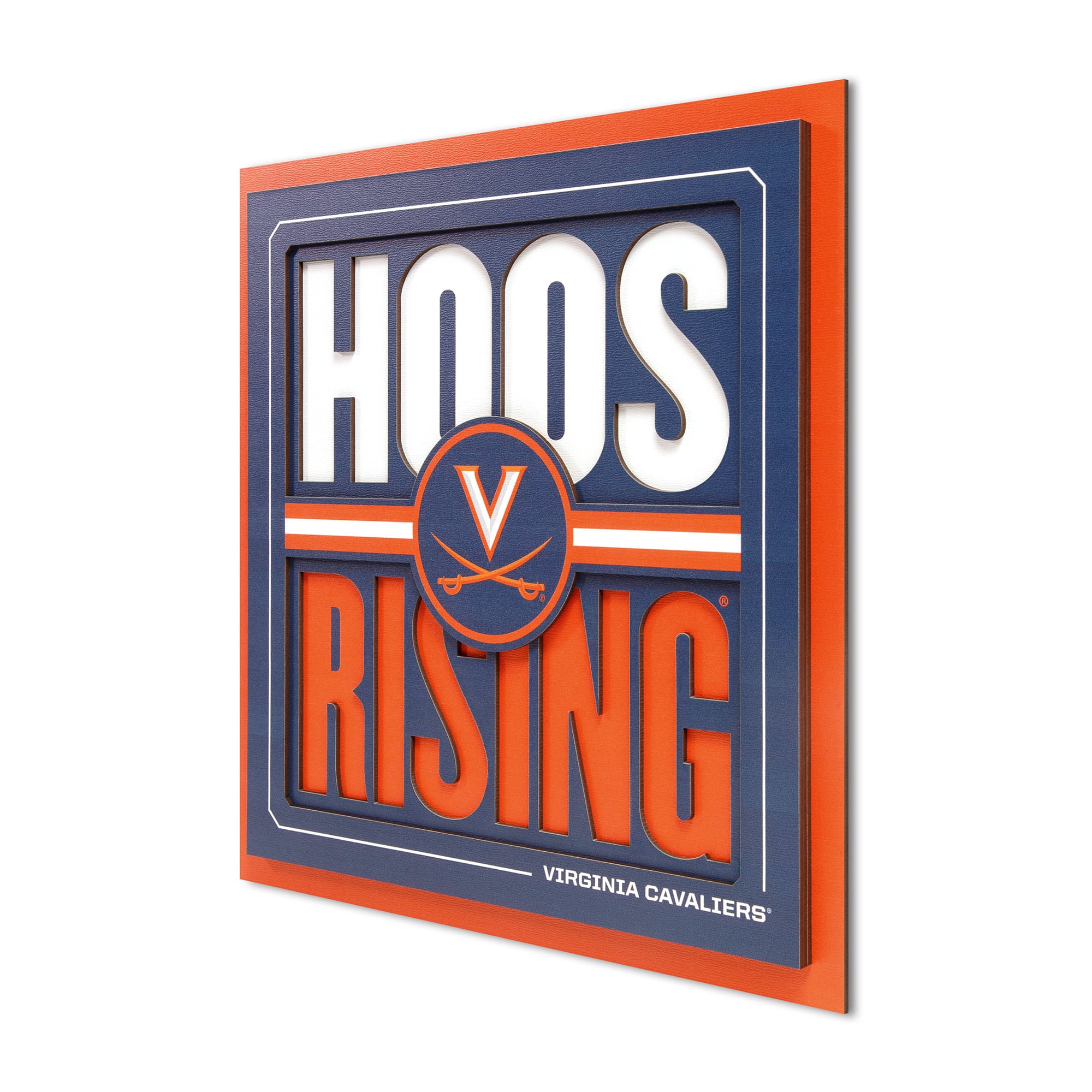 IDNA Virginia Cavaliers 12" x 12" Slogan Series 3D Wall Art