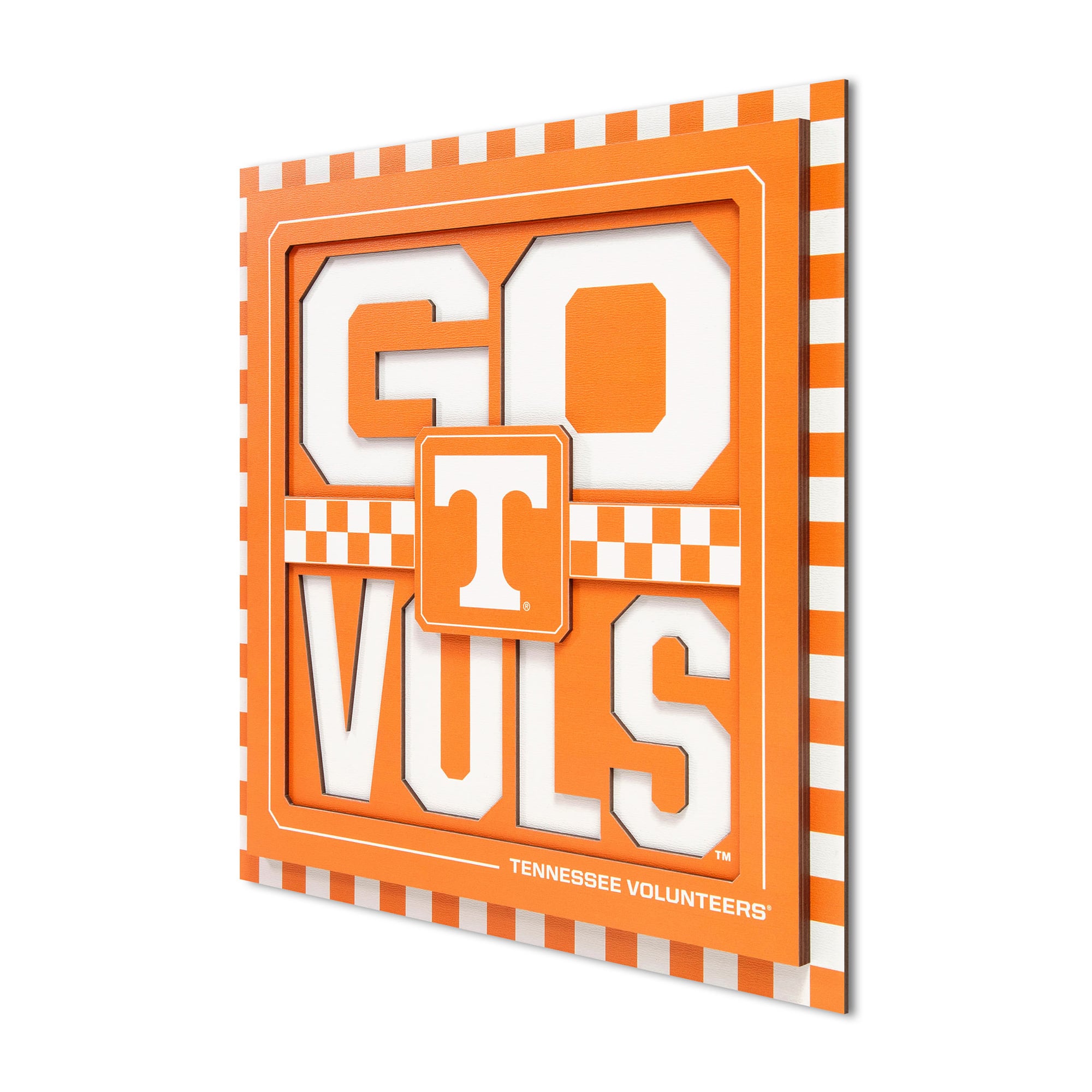 IDNA Tennessee Volunteers 12" x 12" Slogan Series 3D Wall Art