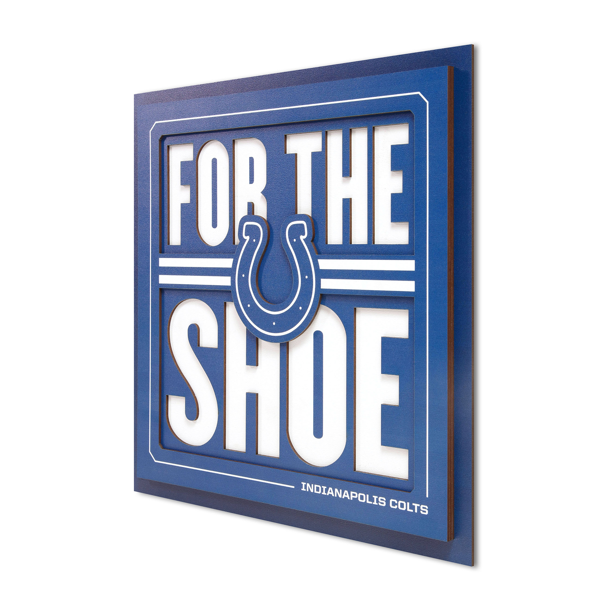 IDNA Indianapolis Colts 12" x 12" Slogan Series 3D Wall Art