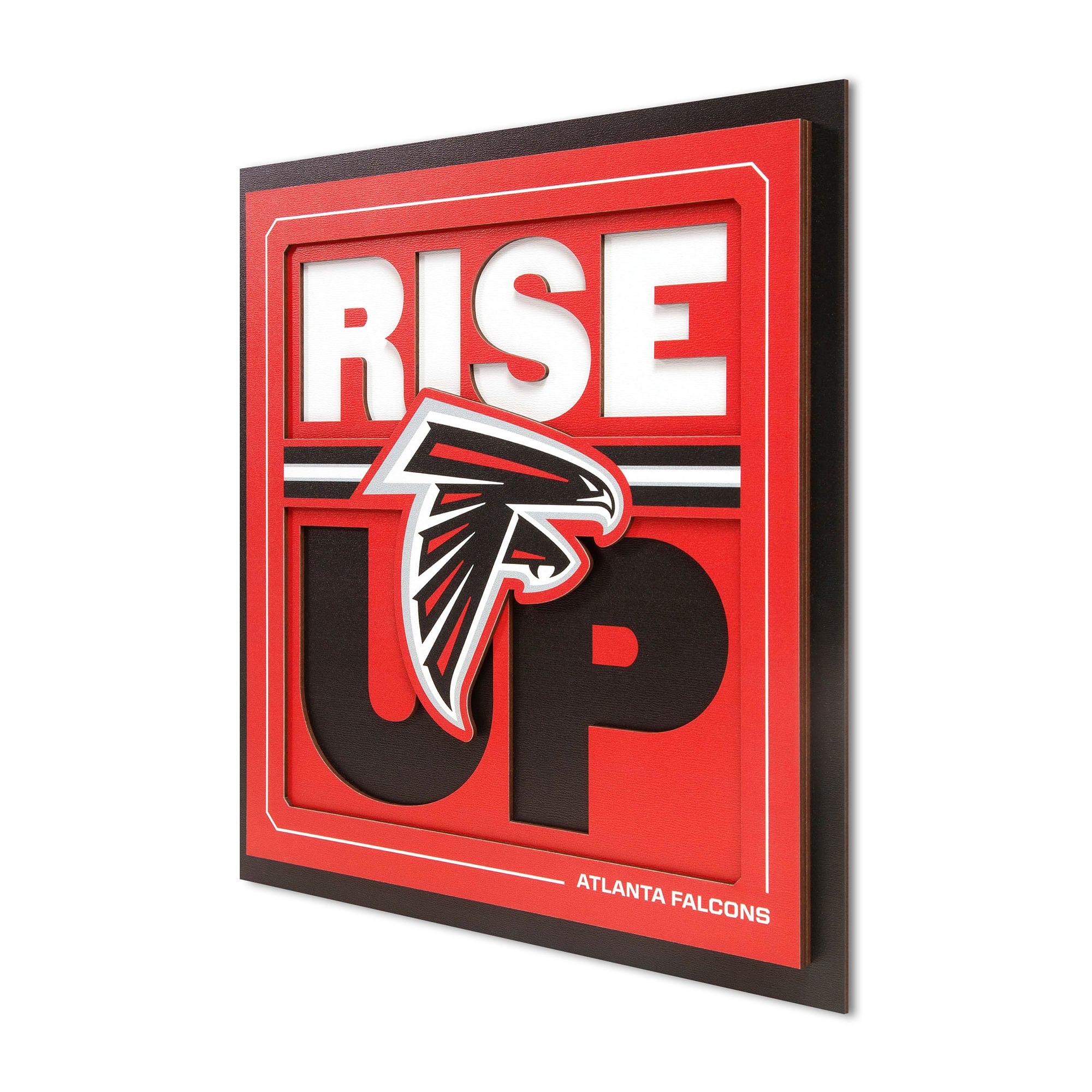 IDNA Atlanta Falcons 12" x 12" Slogan Series 3D Wall Art