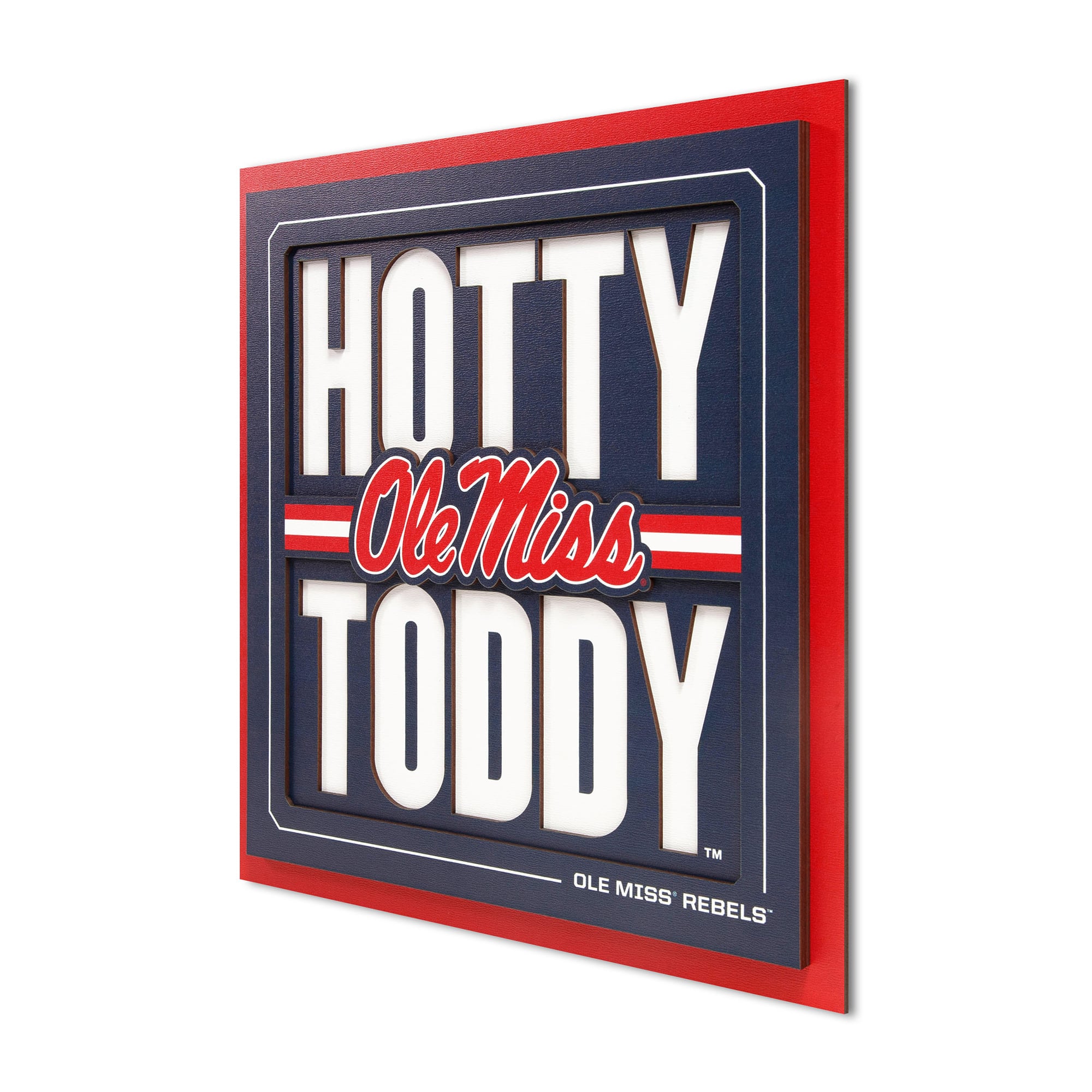 IDNA Ole Miss Rebels 12" x 12" Slogan Series 3D Wall Art