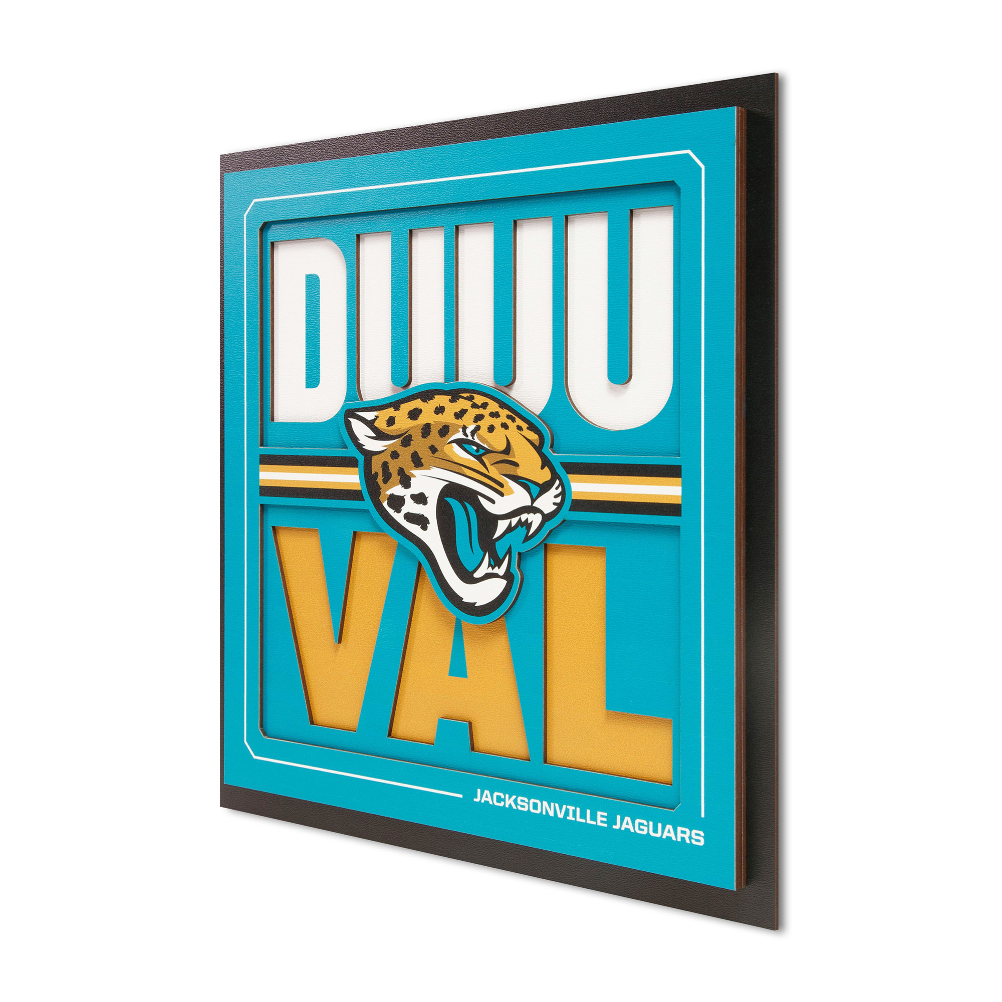 IDNA Jacksonville Jaguars 12" x 12" Slogan Series 3D Wall Art
