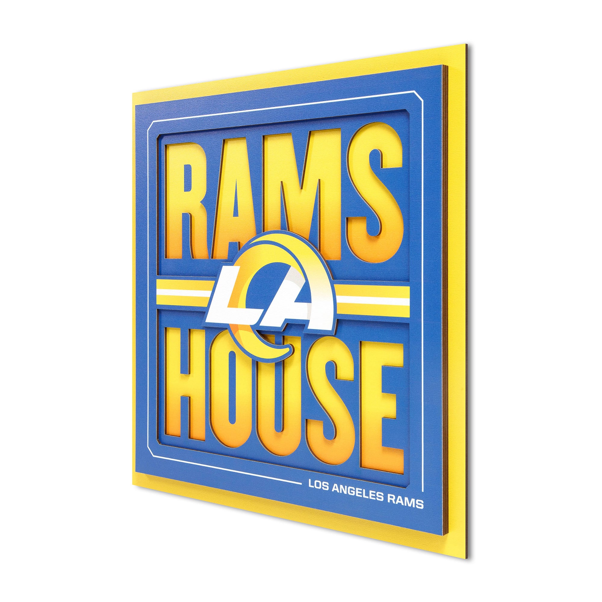 IDNA Los Angeles Rams 12" x 12" Slogan Series 3D Wall Art