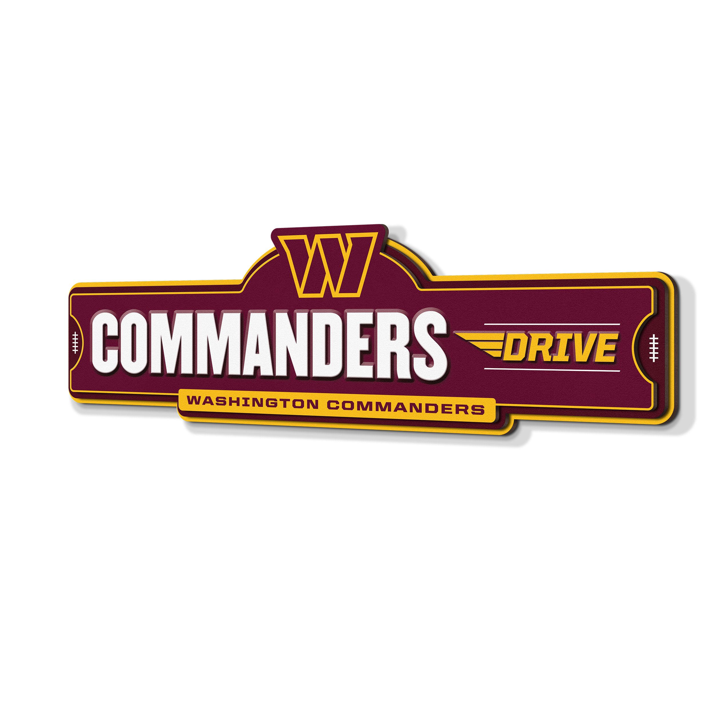 IDNA Washington Commanders 3D Street Sign