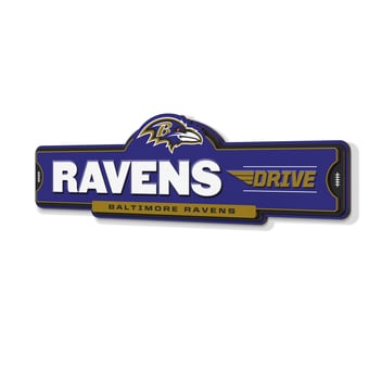 IDNA Baltimore Ravens 3D Street Sign