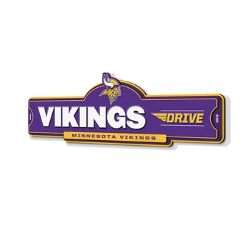 IDNA Minnesota Vikings 3D Street Sign