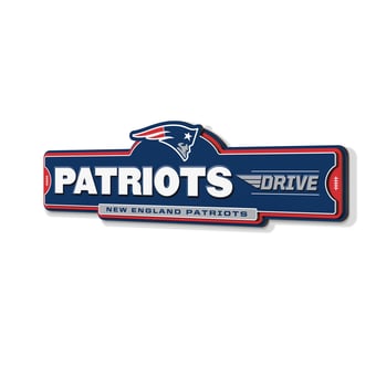 IDNA New England Patriots 3D Street Sign