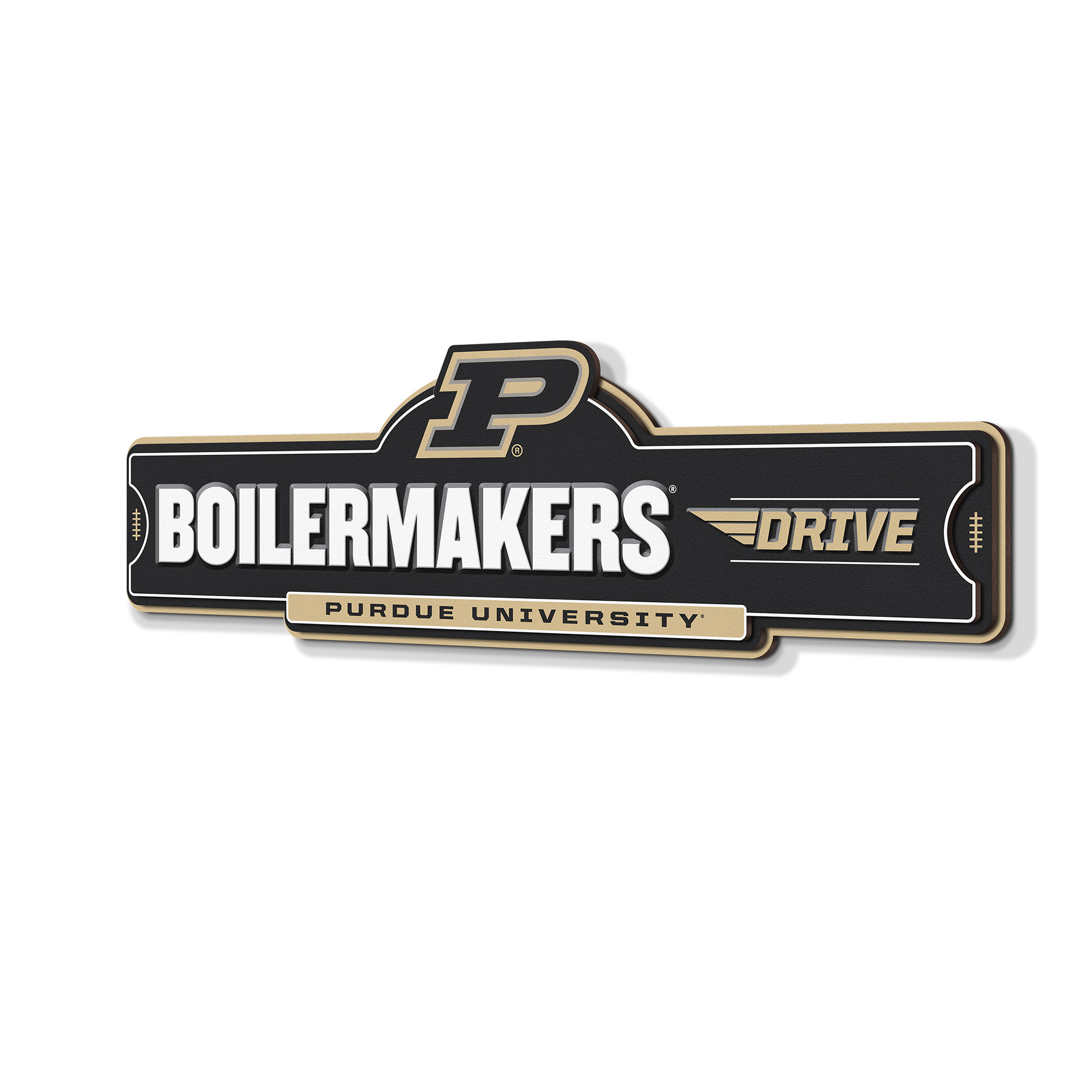 IDNA Purdue Boilermakers 3D Street Sign