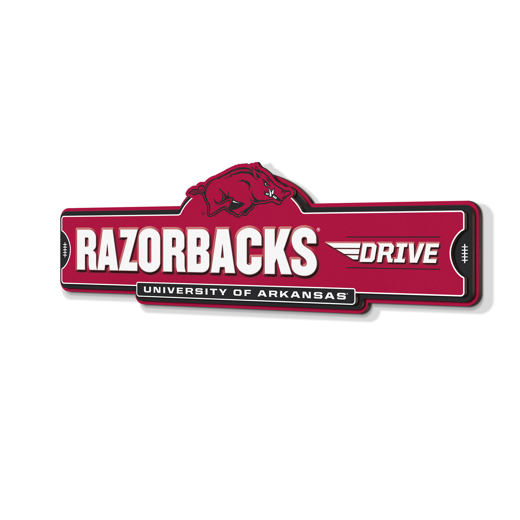 IDNA Arkansas Razorbacks 3D Street Sign