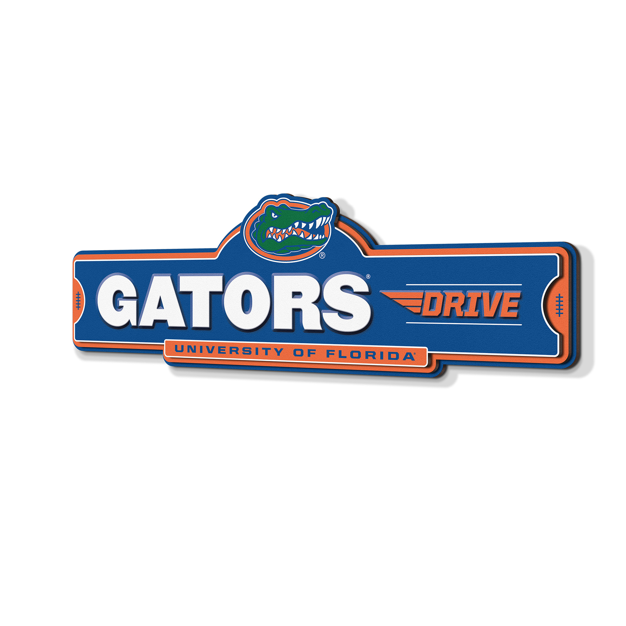 Fanpoint Florida Gators 3D Street Sign