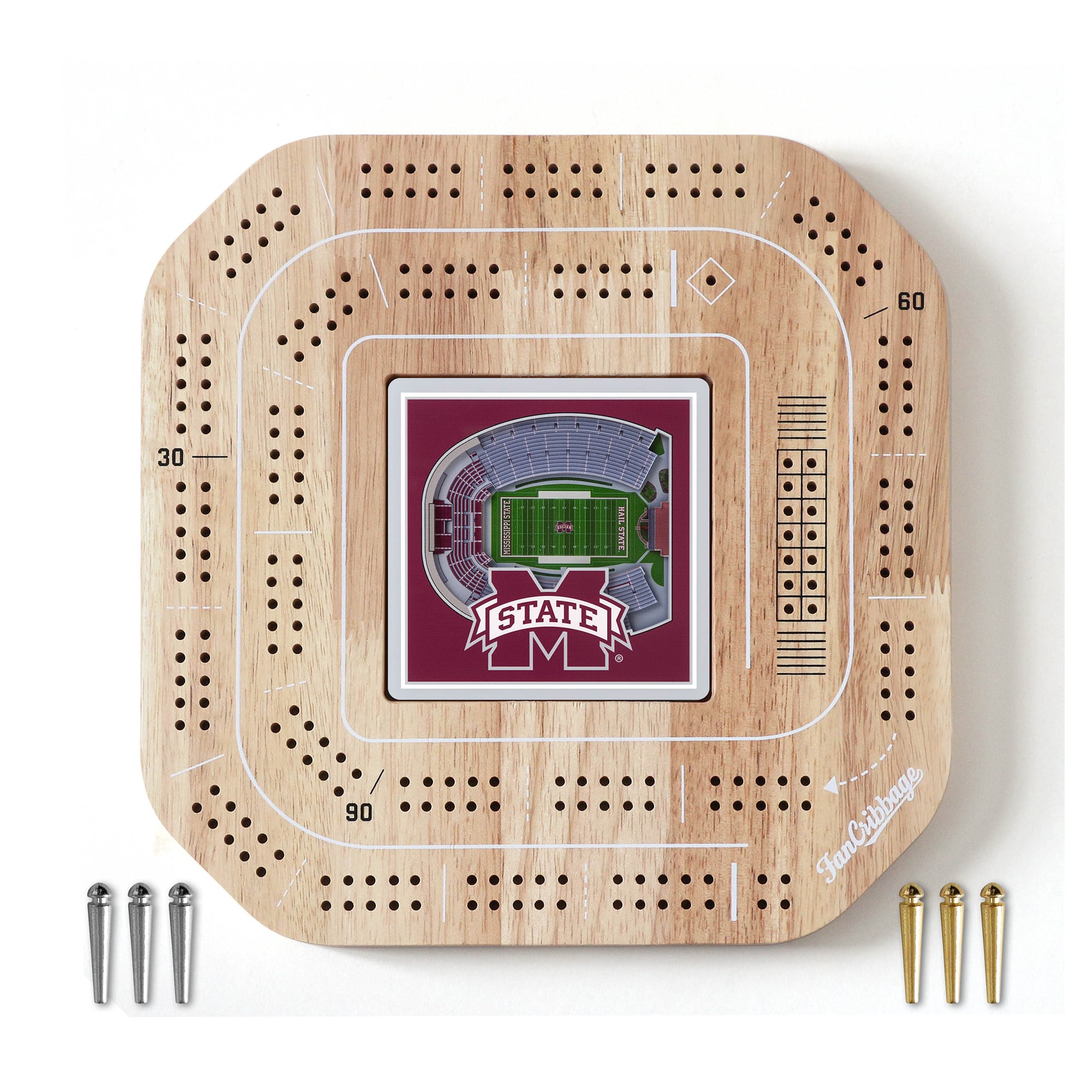IDNA Mississippi State Bulldogs StadiumView Cribbage Game