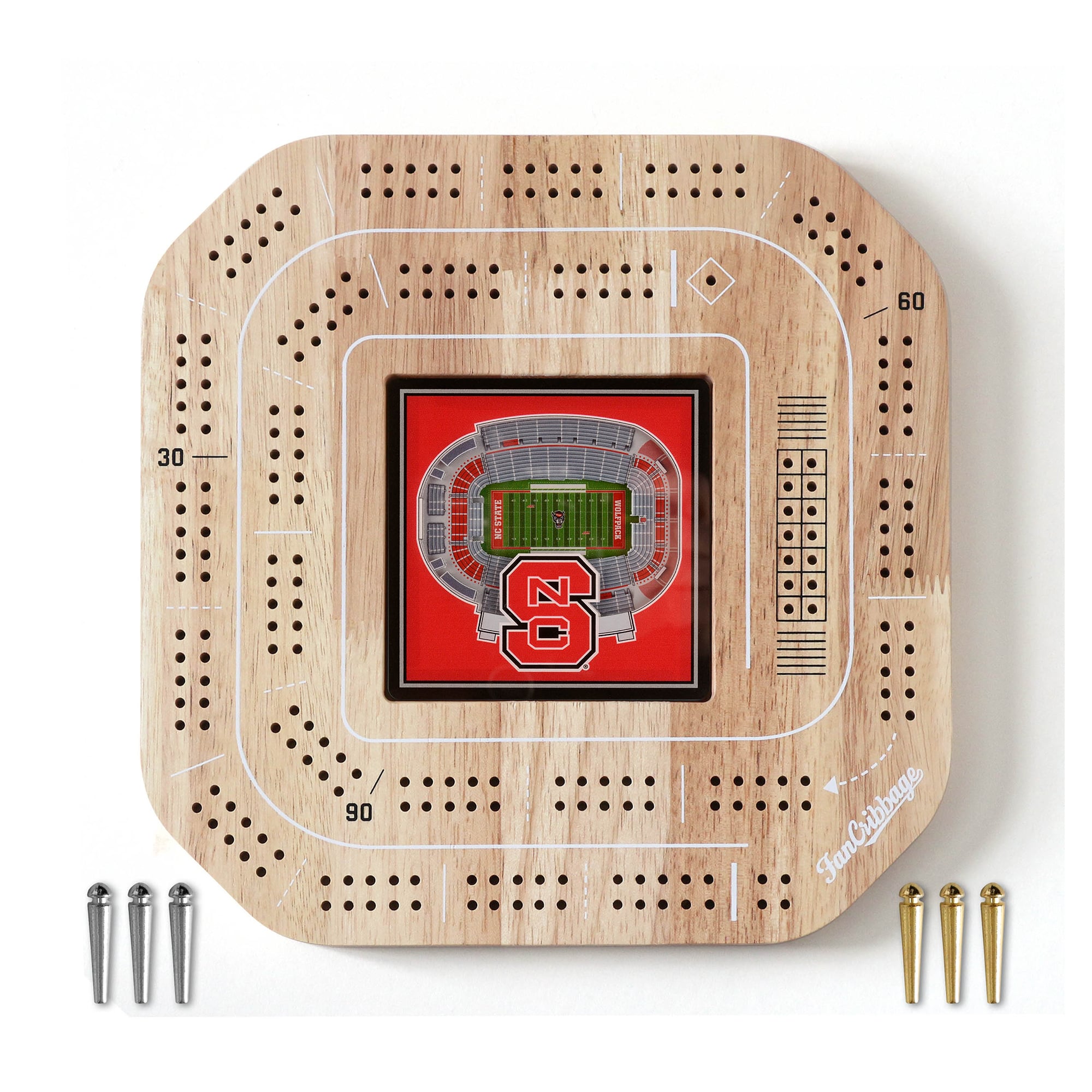 IDNA NC State Wolfpack StadiumView Cribbage Game