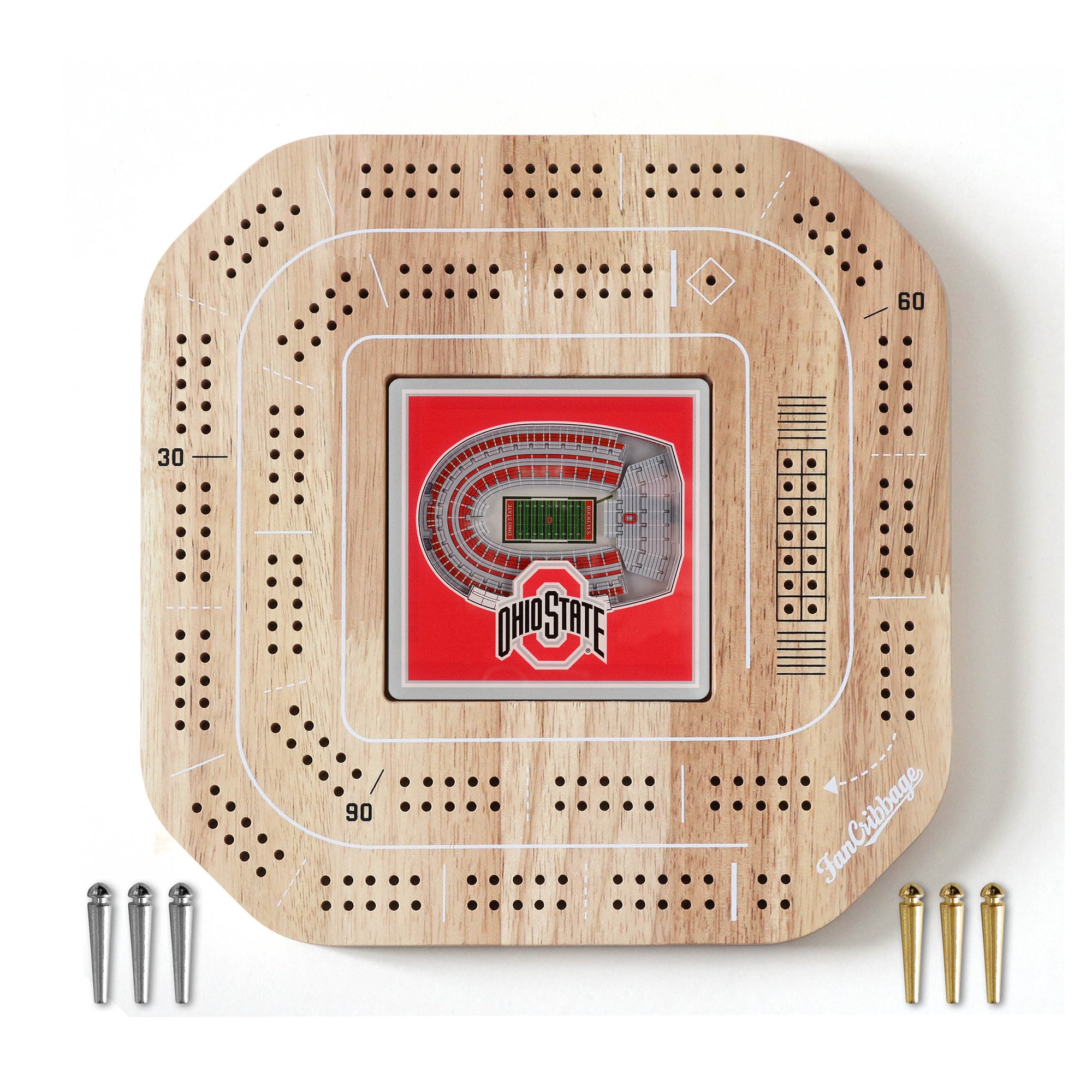 IDNA Ohio State Buckeyes StadiumView Cribbage Game