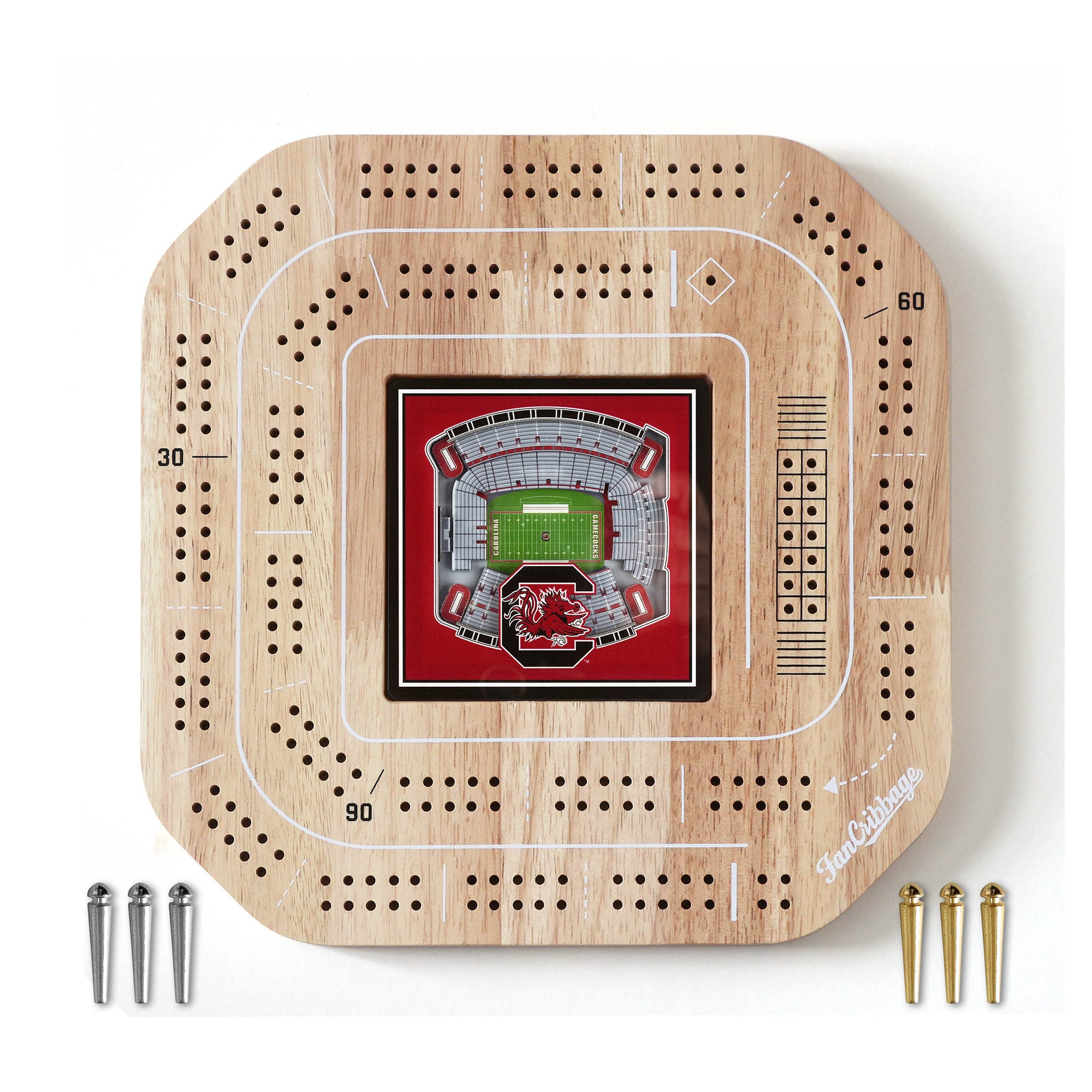 IDNA South Carolina Gamecocks StadiumView Cribbage Game