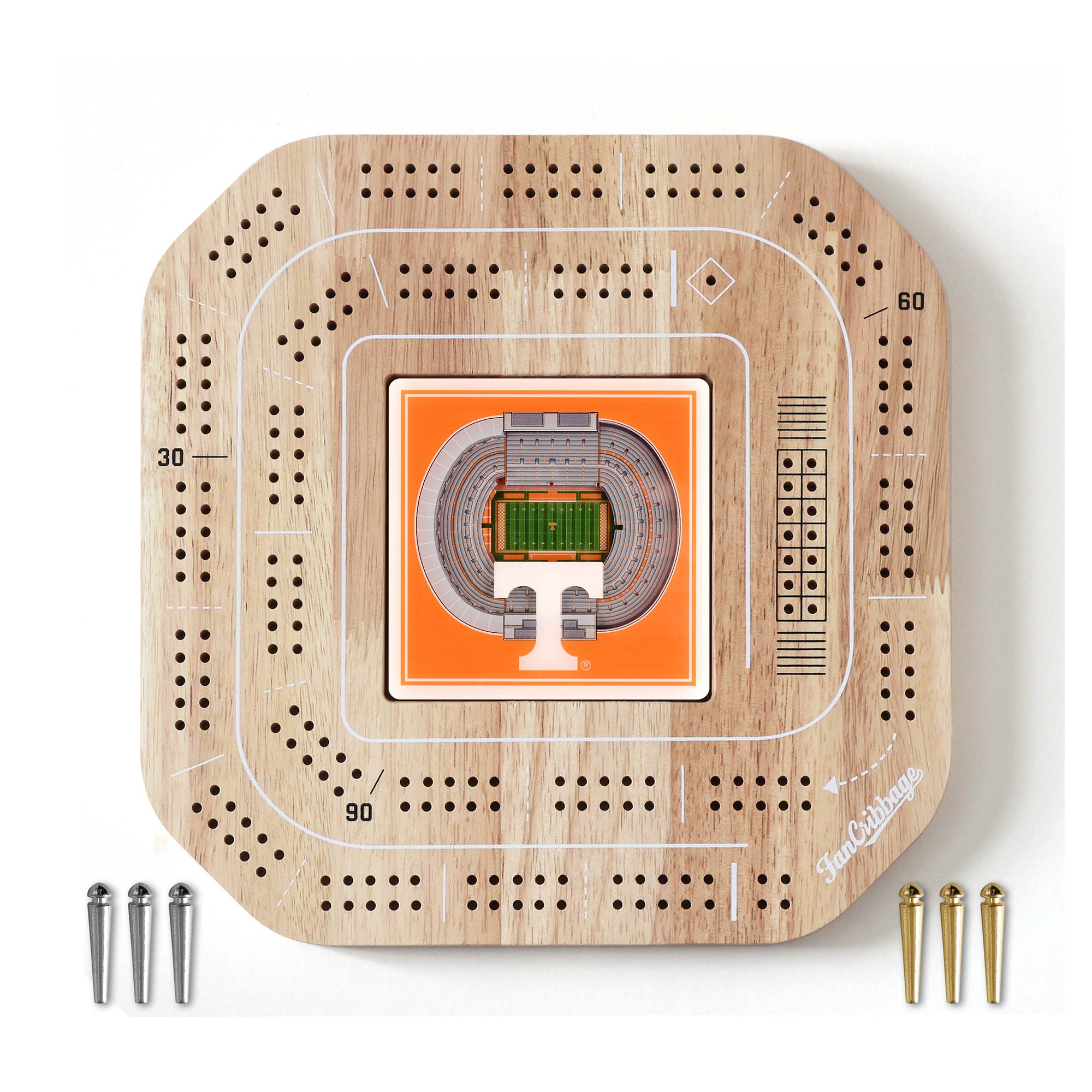 IDNA Tennessee Volunteers StadiumView Cribbage Game