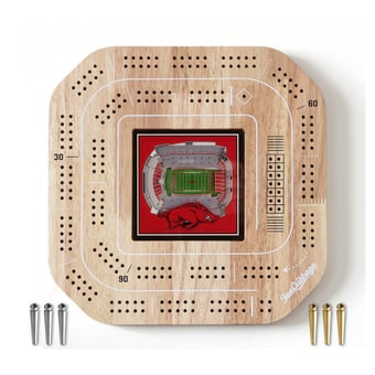 IDNA Arkansas Razorbacks StadiumView Cribbage Game