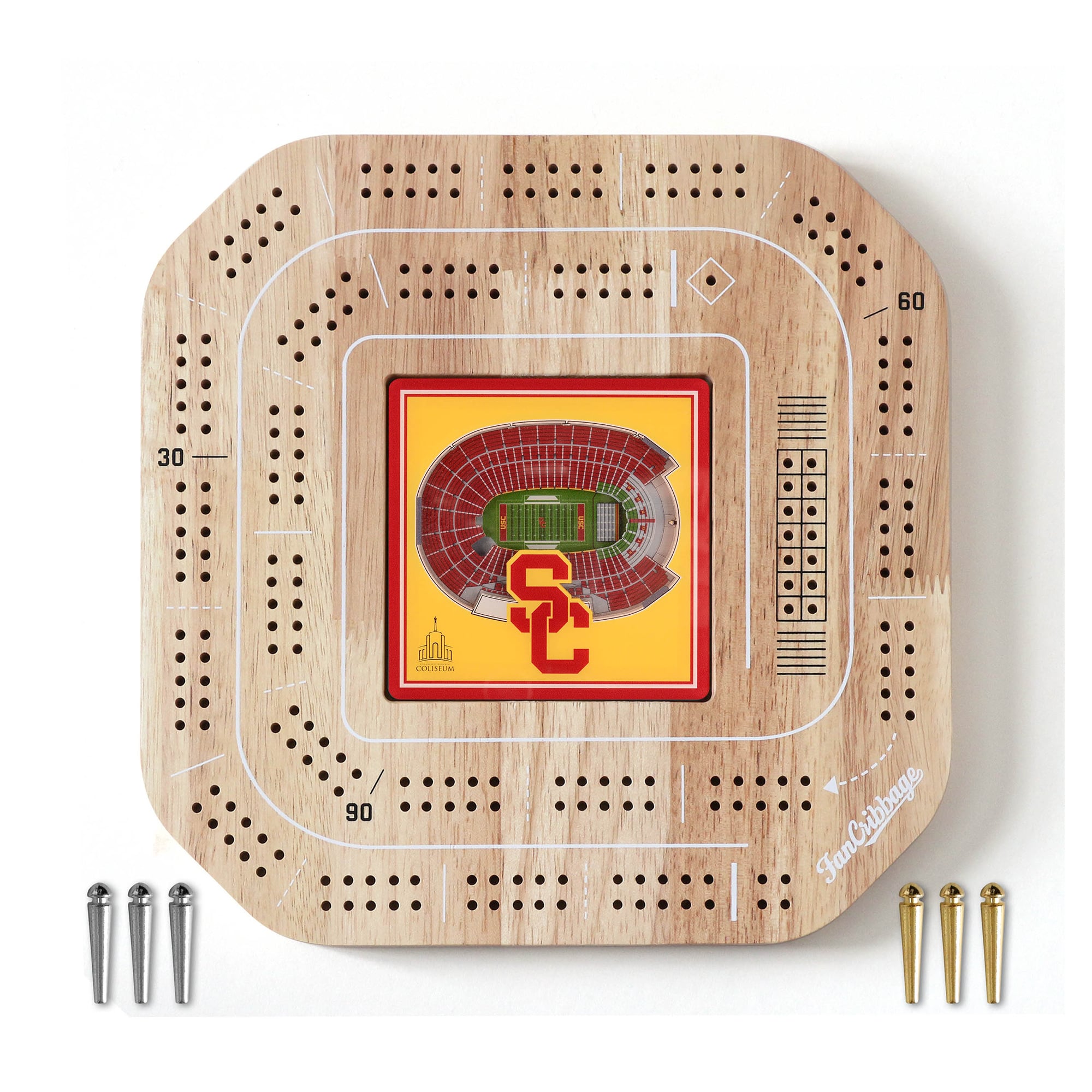 IDNA USC Trojans StadiumView Cribbage Game