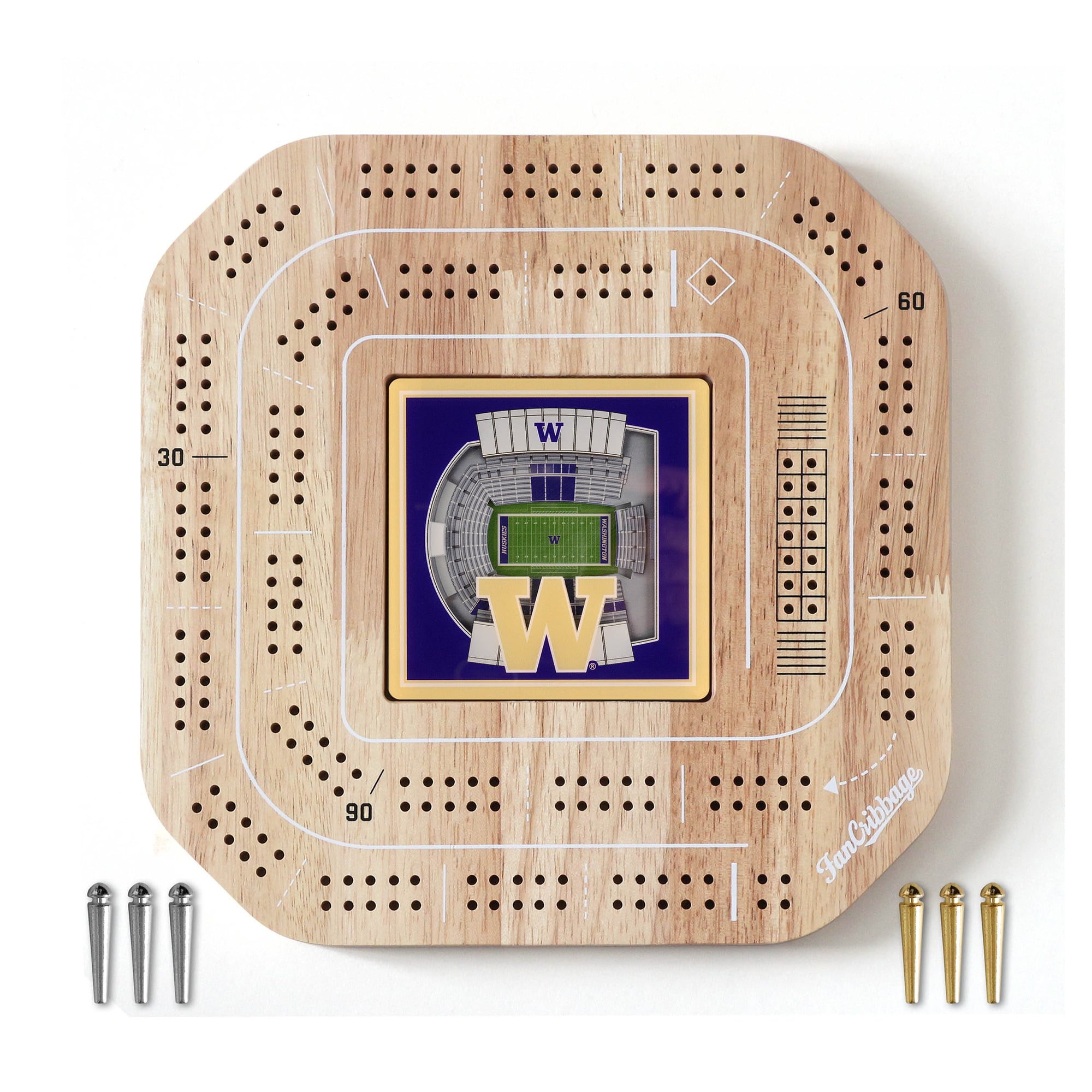 IDNA Washington Huskies StadiumView Cribbage Game