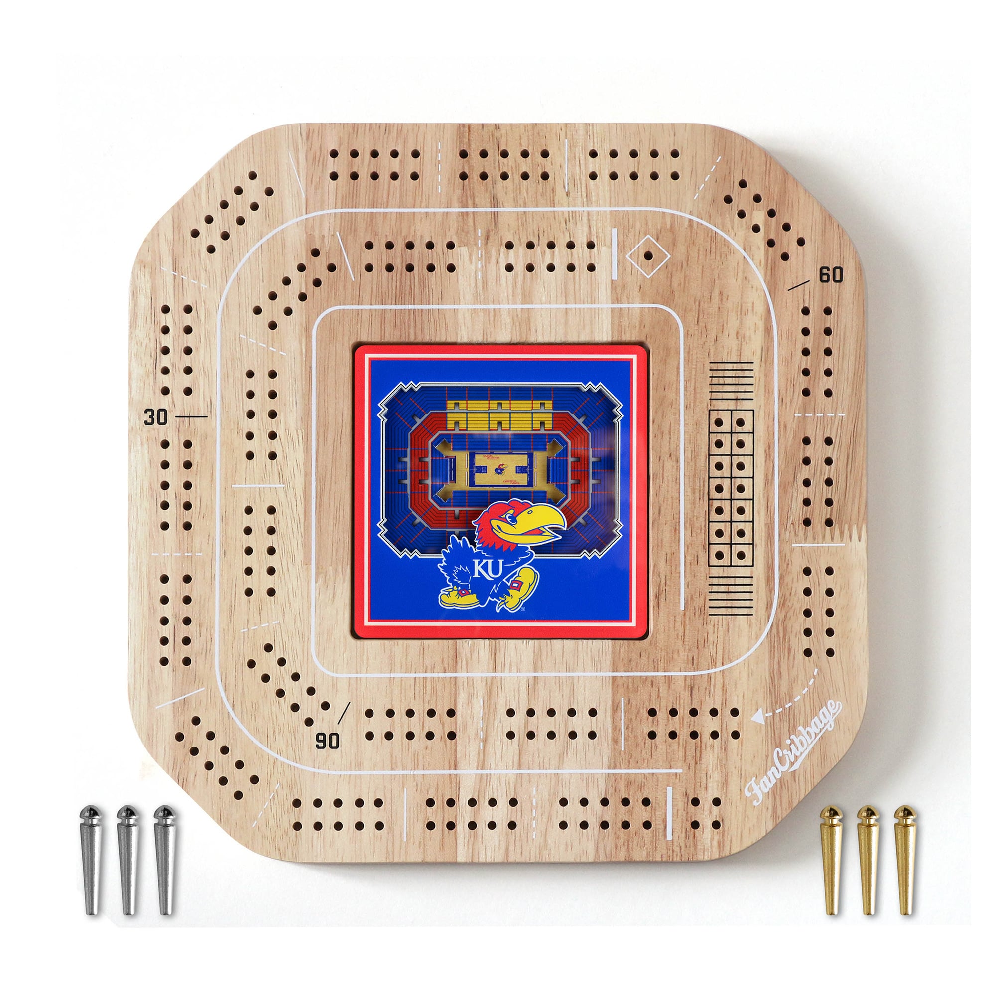IDNA Kansas Jayhawks StadiumView Cribbage Game