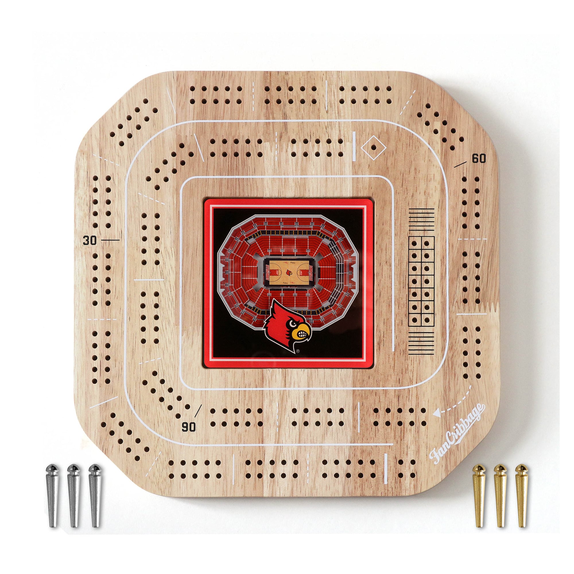 IDNA Louisville Cardinals StadiumView Cribbage Game