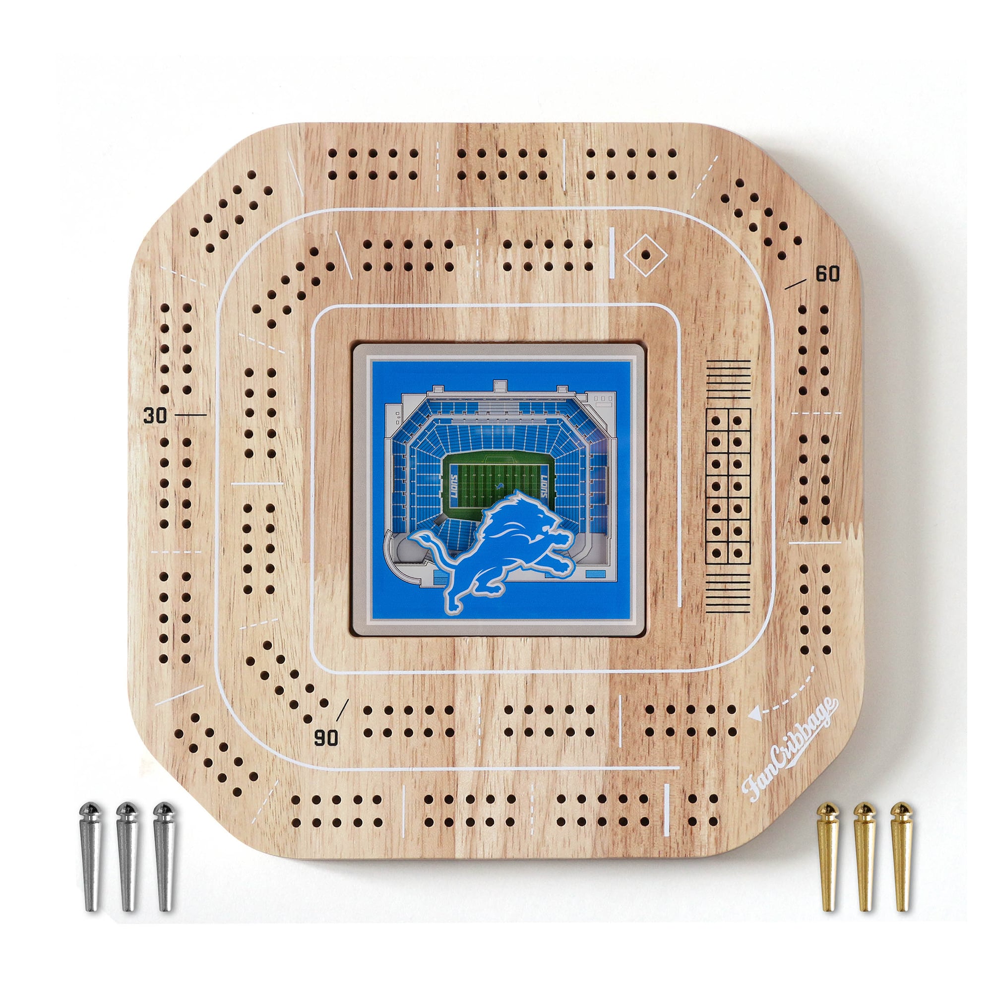 IDNA Detroit Lions StadiumView Cribbage Game