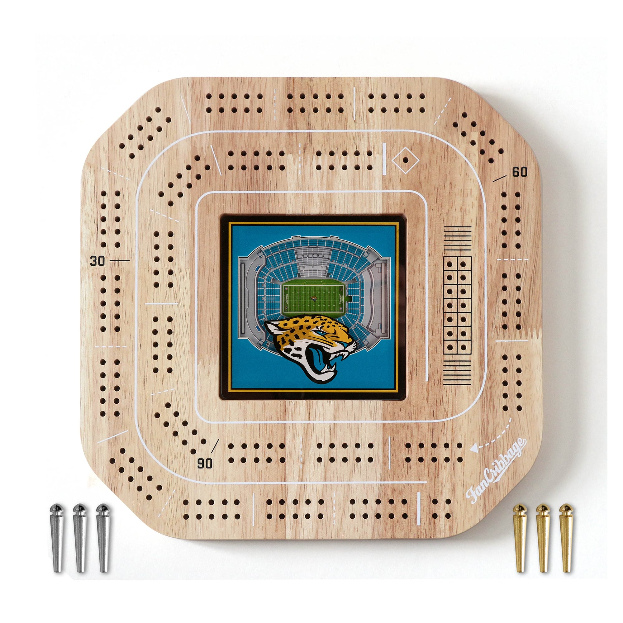 IDNA Jacksonville Jaguars StadiumView Cribbage Game