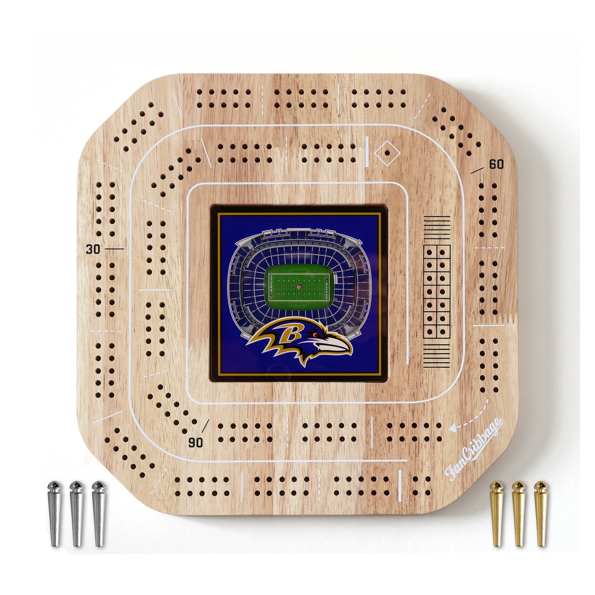 IDNA Baltimore Ravens StadiumView Cribbage Game