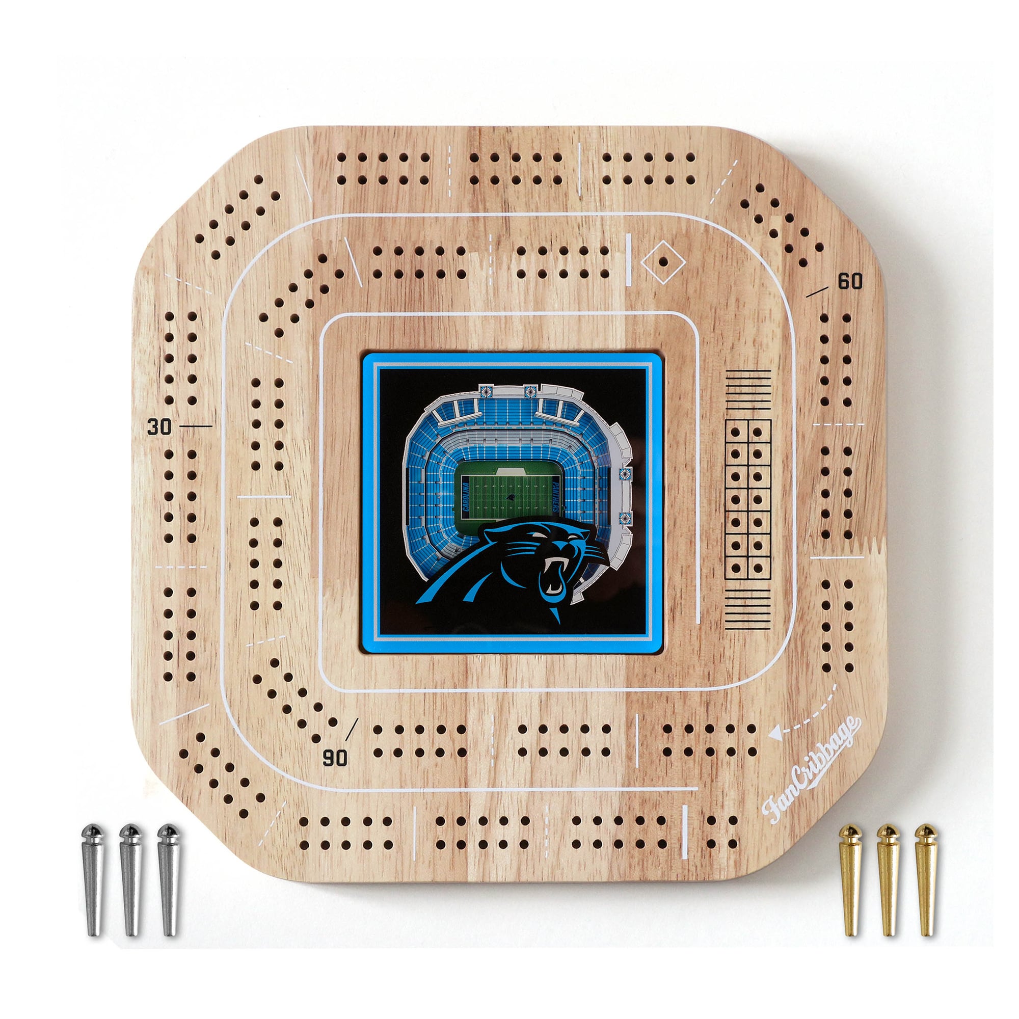 IDNA Carolina Panthers StadiumView Cribbage Game