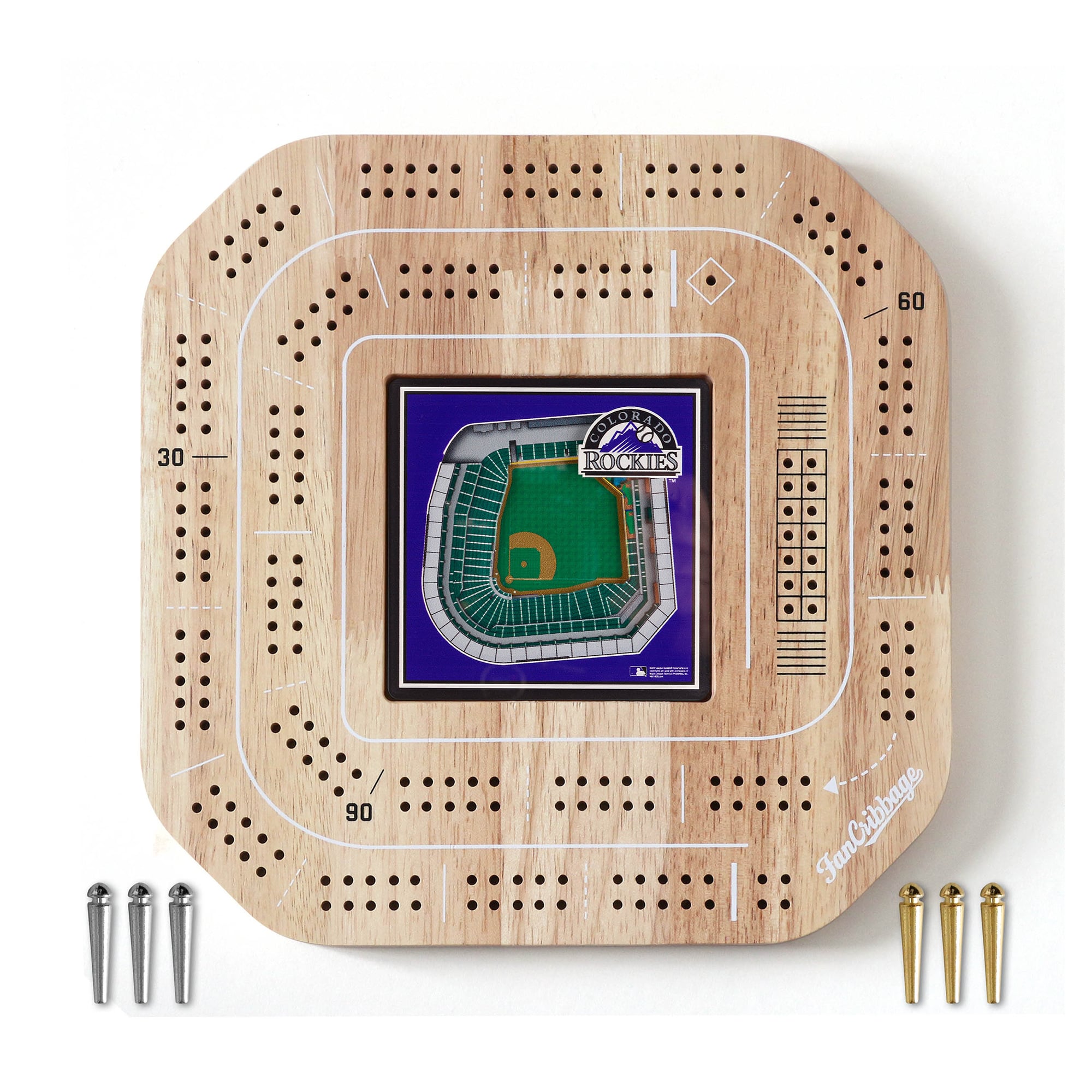 IDNA Colorado Rockies StadiumView Cribbage Game