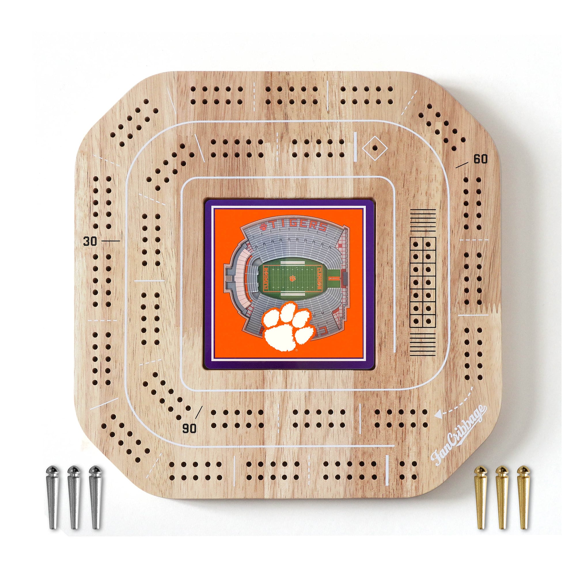 IDNA Clemson Tigers StadiumView Cribbage Game