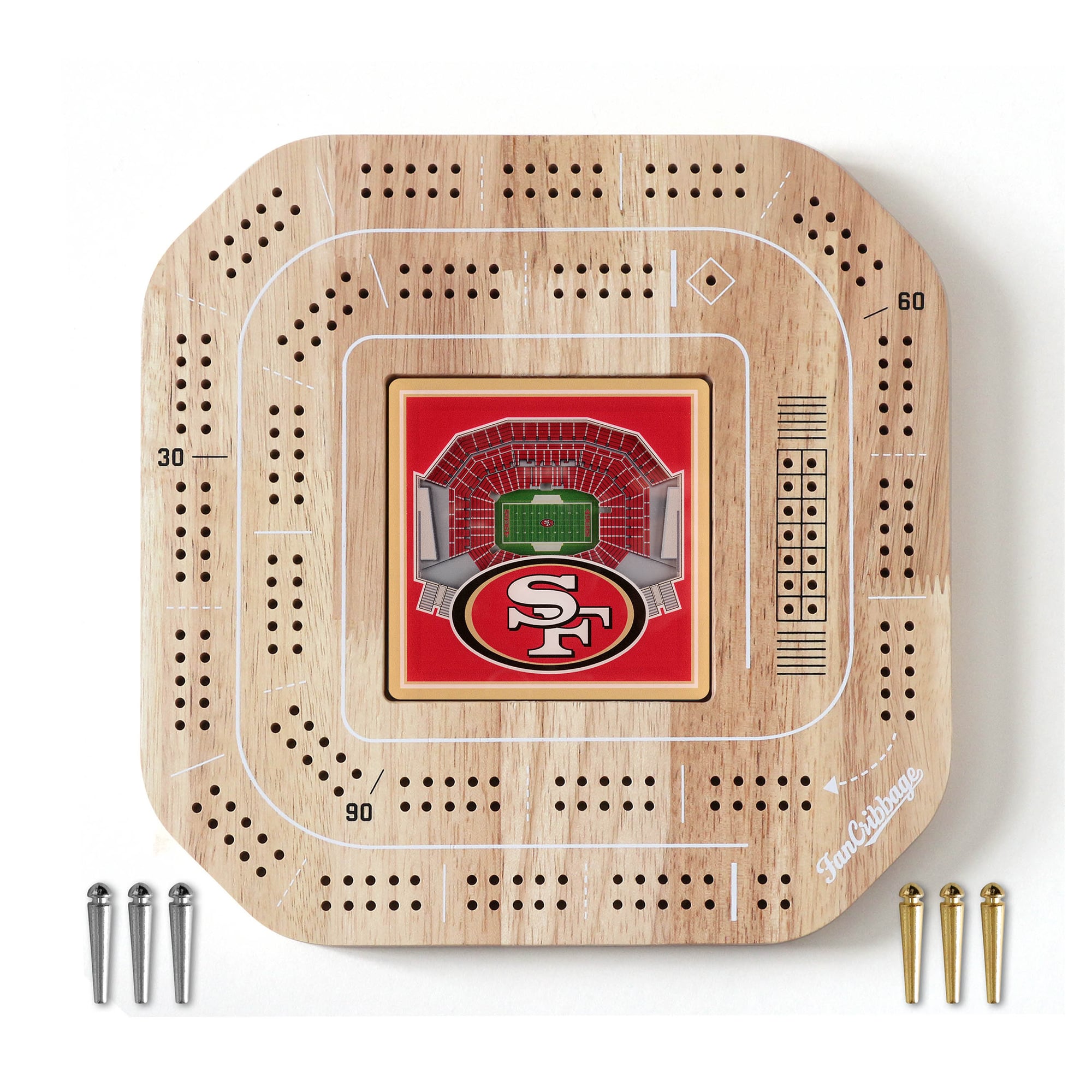 IDNA San Francisco 49ers StadiumView Cribbage Game