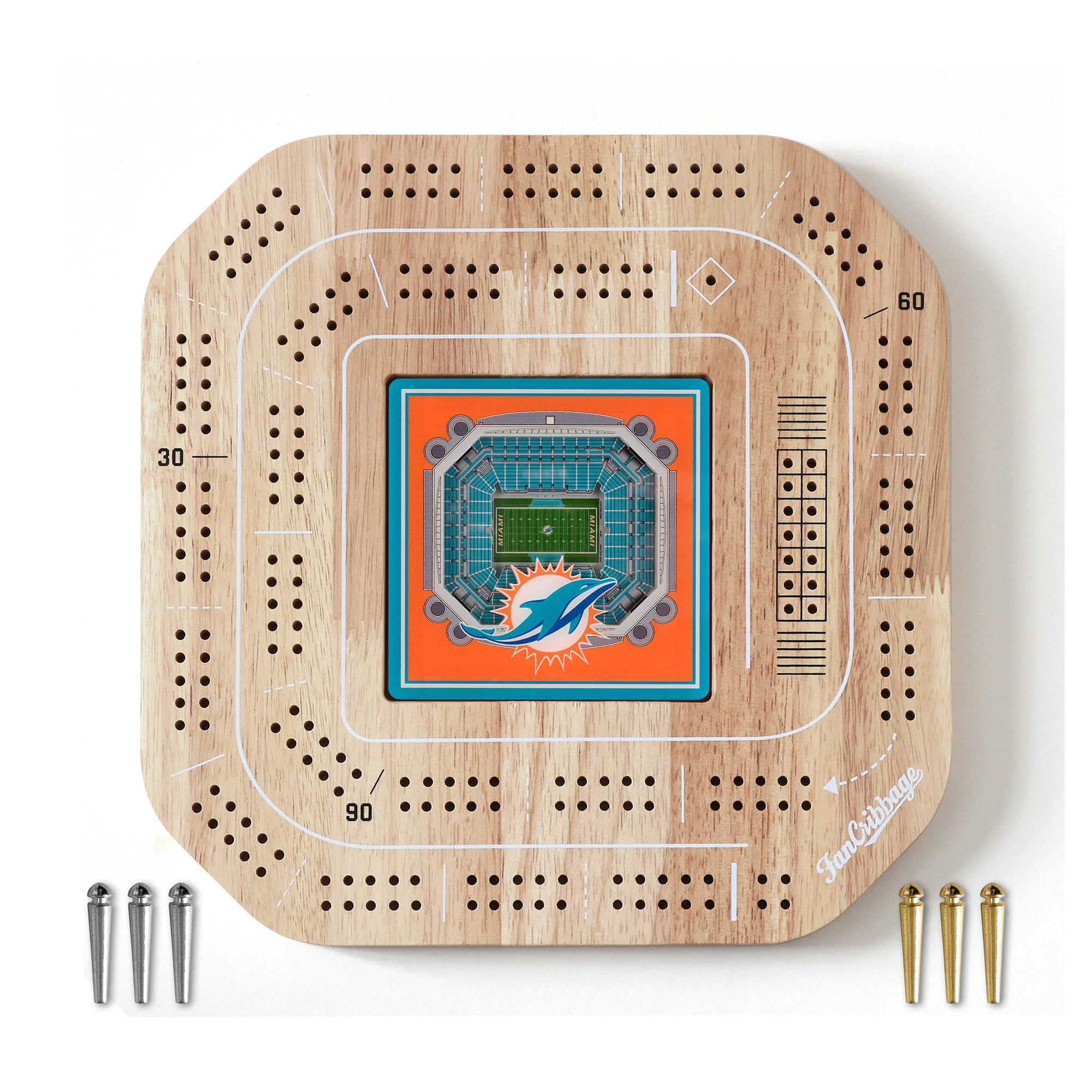 IDNA Miami Dolphins StadiumView Cribbage Game
