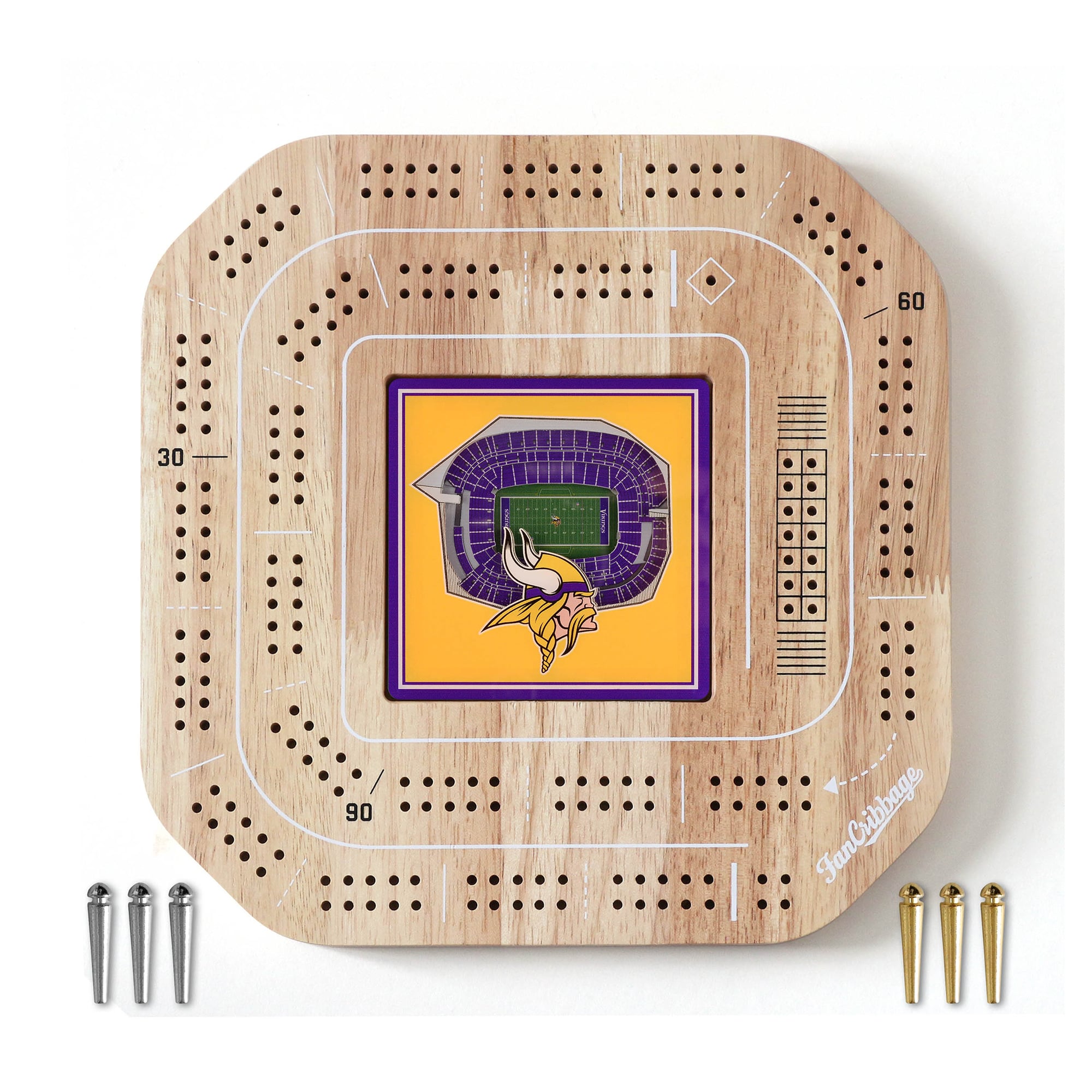 IDNA Minnesota Vikings StadiumView Cribbage Game