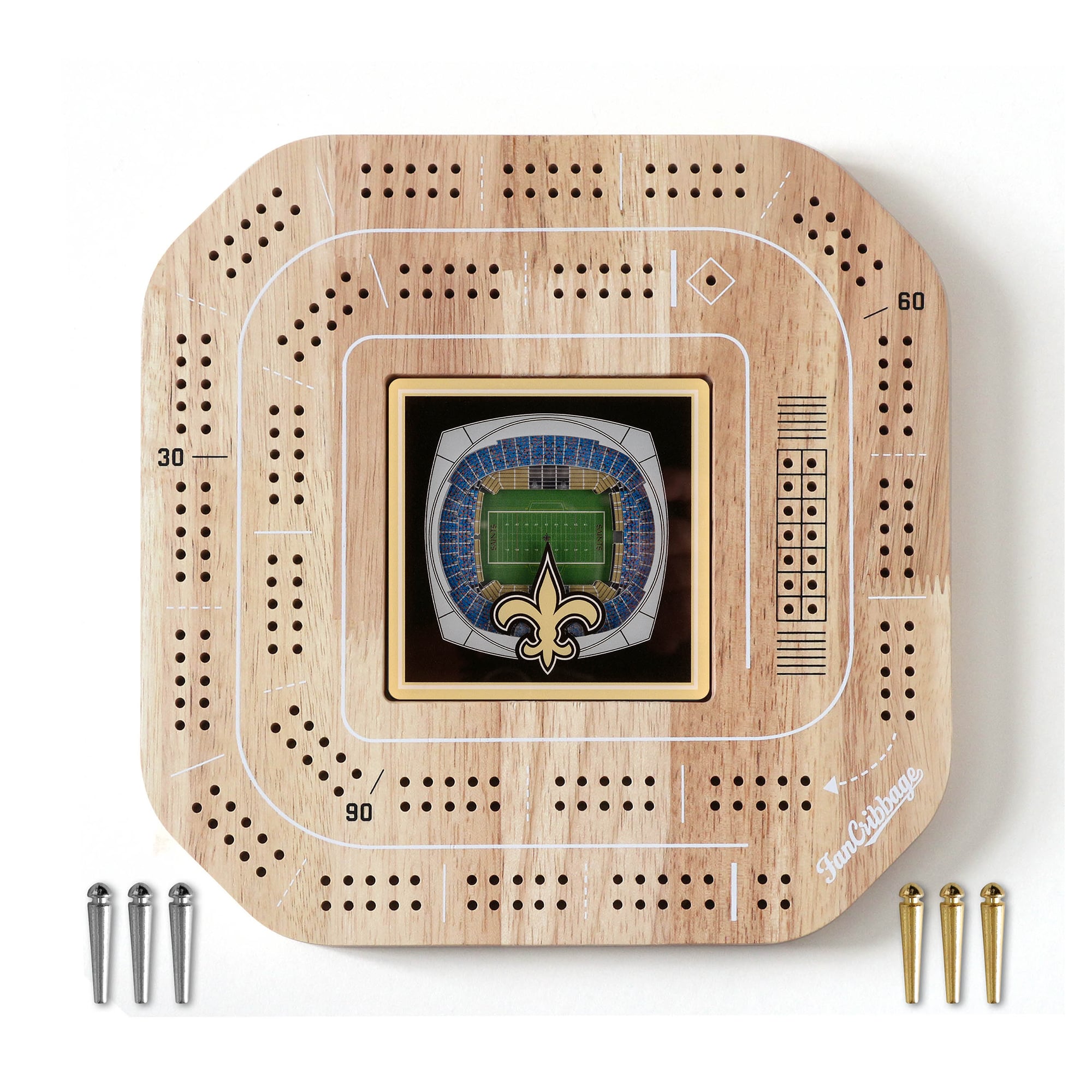 IDNA New Orleans Saints StadiumView Cribbage Game