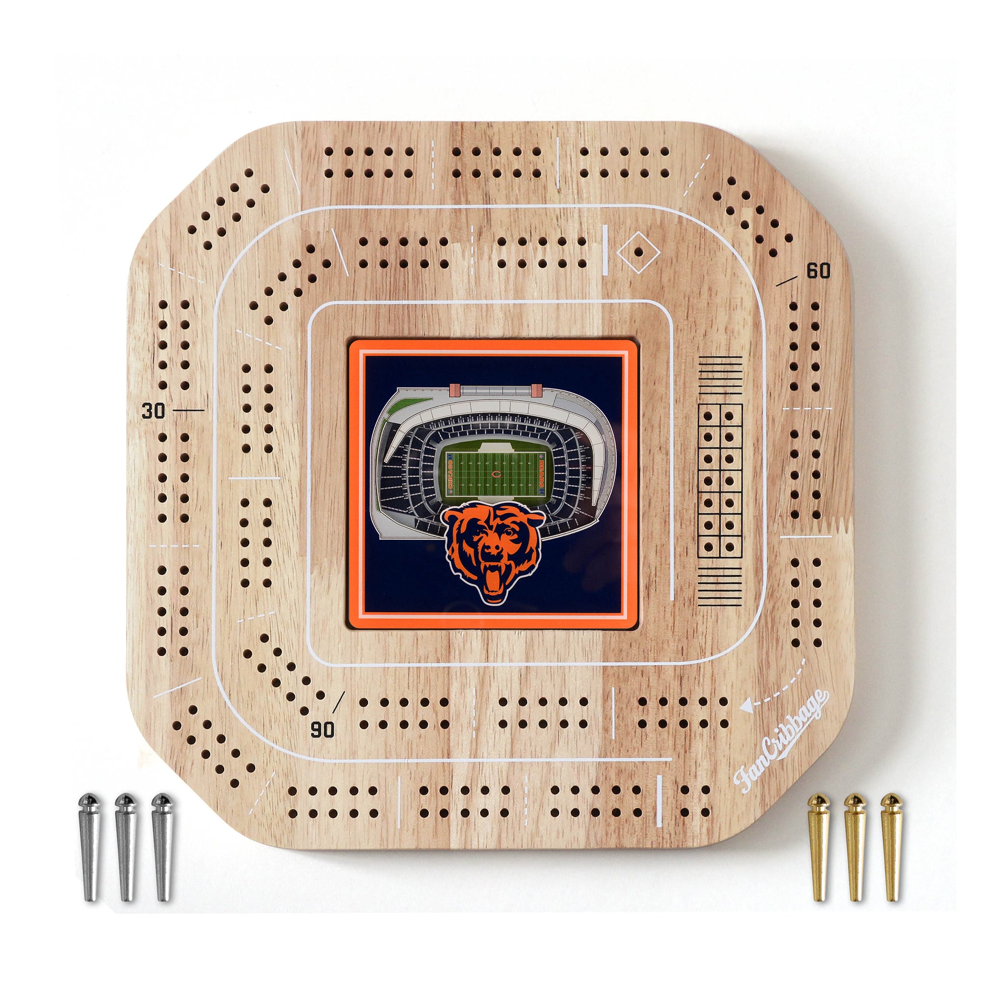 IDNA Chicago Bears StadiumView Cribbage Game
