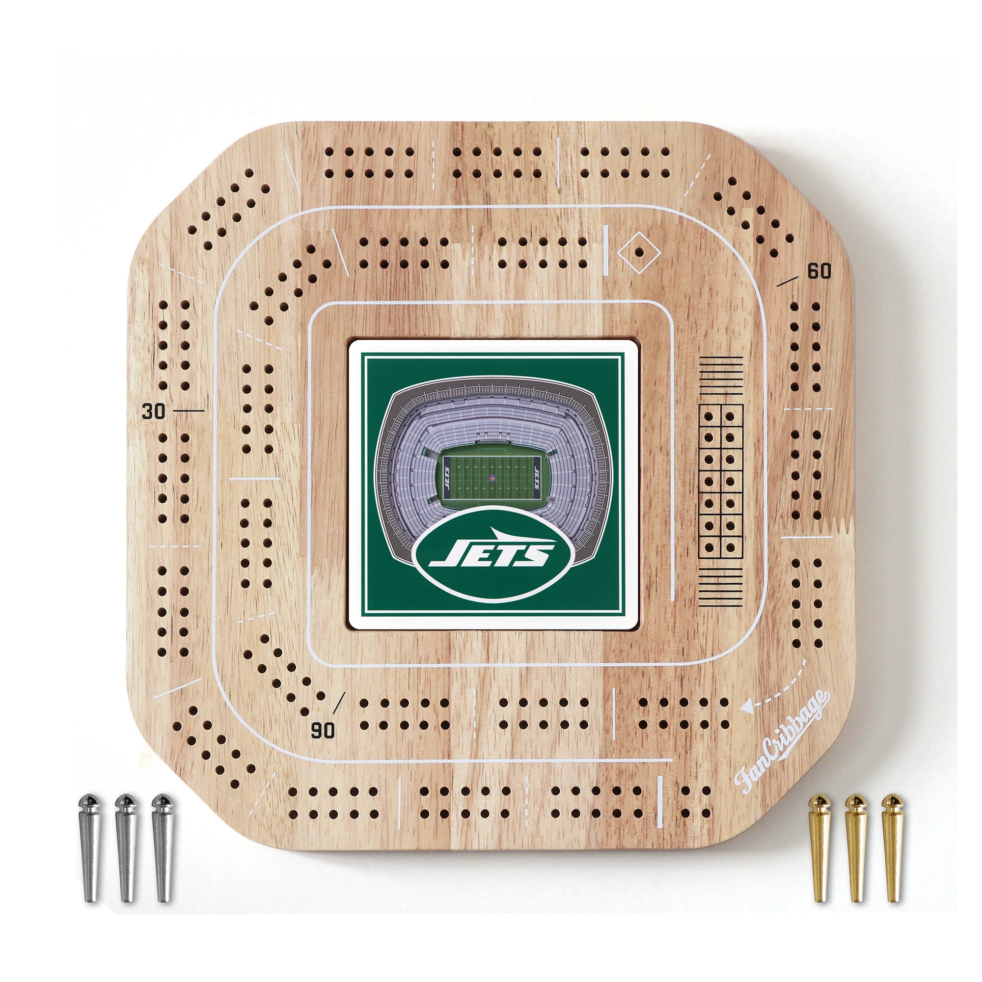 IDNA New York Jets StadiumView Cribbage Game