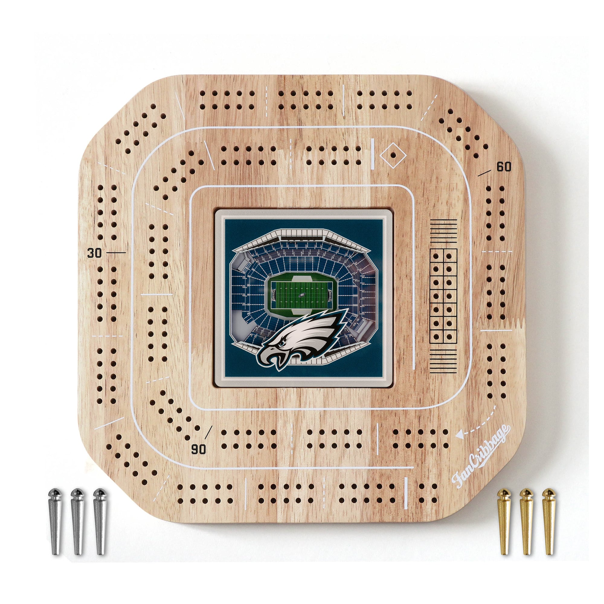 IDNA Philadelphia Eagles StadiumView Cribbage Game
