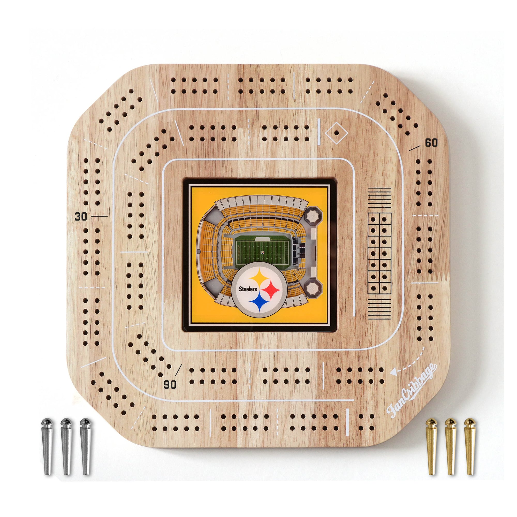 IDNA Pittsburgh Steelers StadiumView Cribbage Game