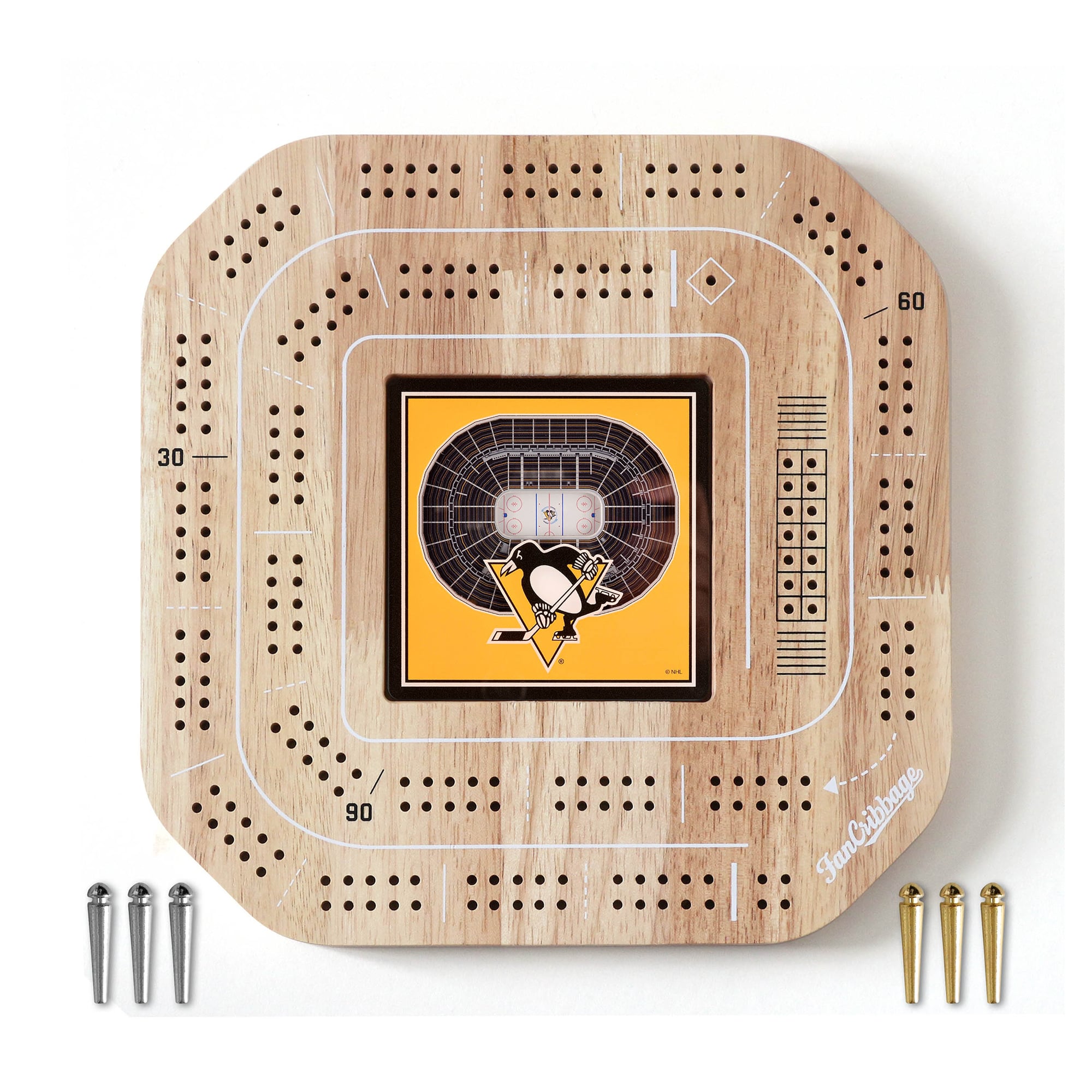 IDNA Pittsburgh Penguins StadiumView Cribbage Game