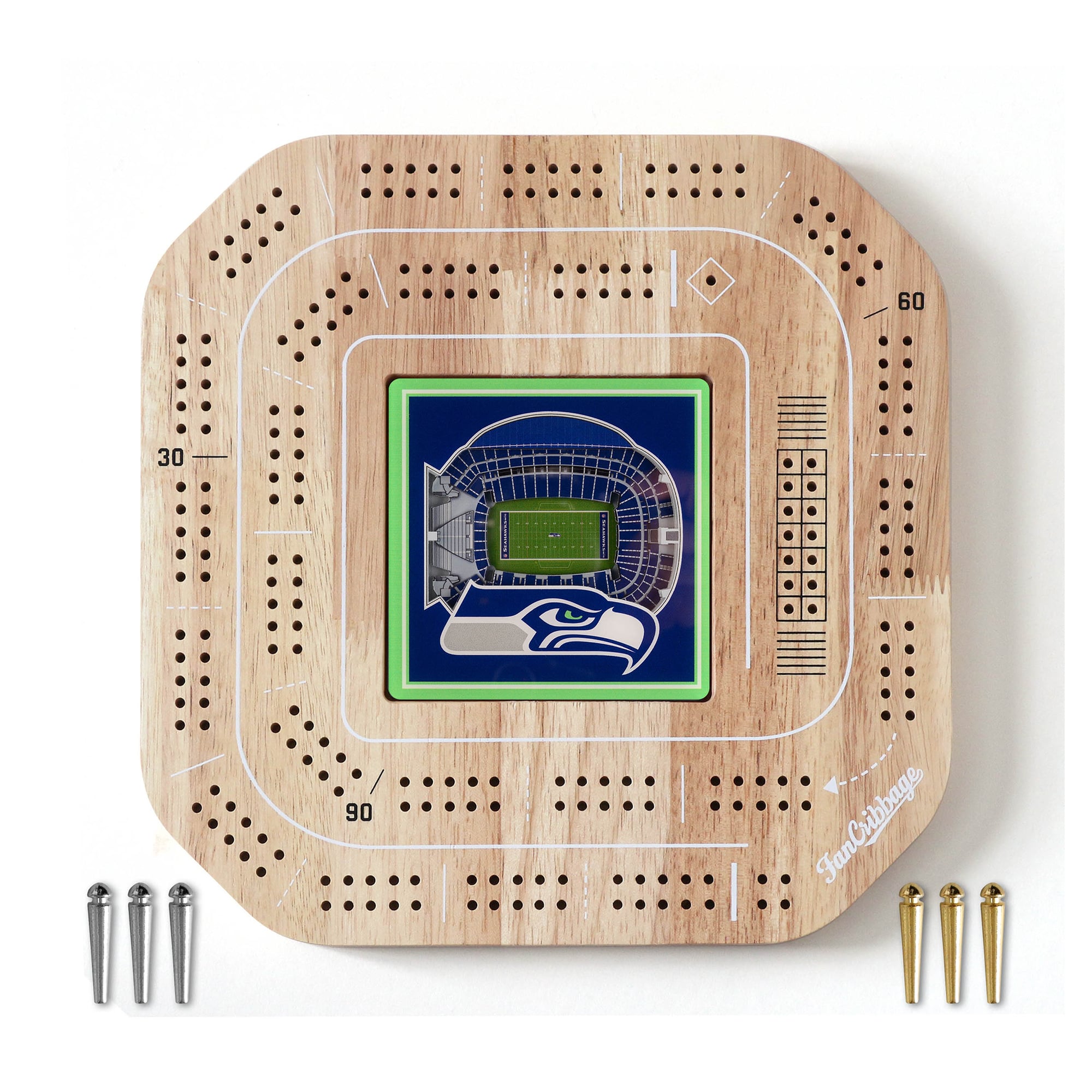 IDNA Seattle Seahawks StadiumView Cribbage Game