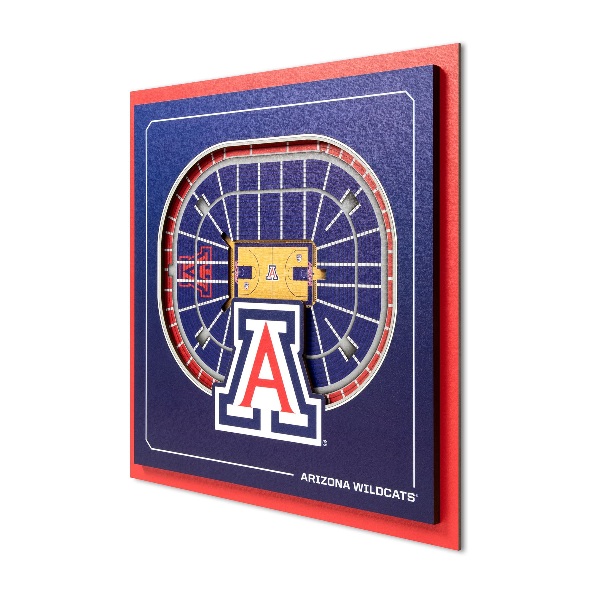 IDNA Arizona Wildcats 12" x 12" Stadium Series 3D Wall Art