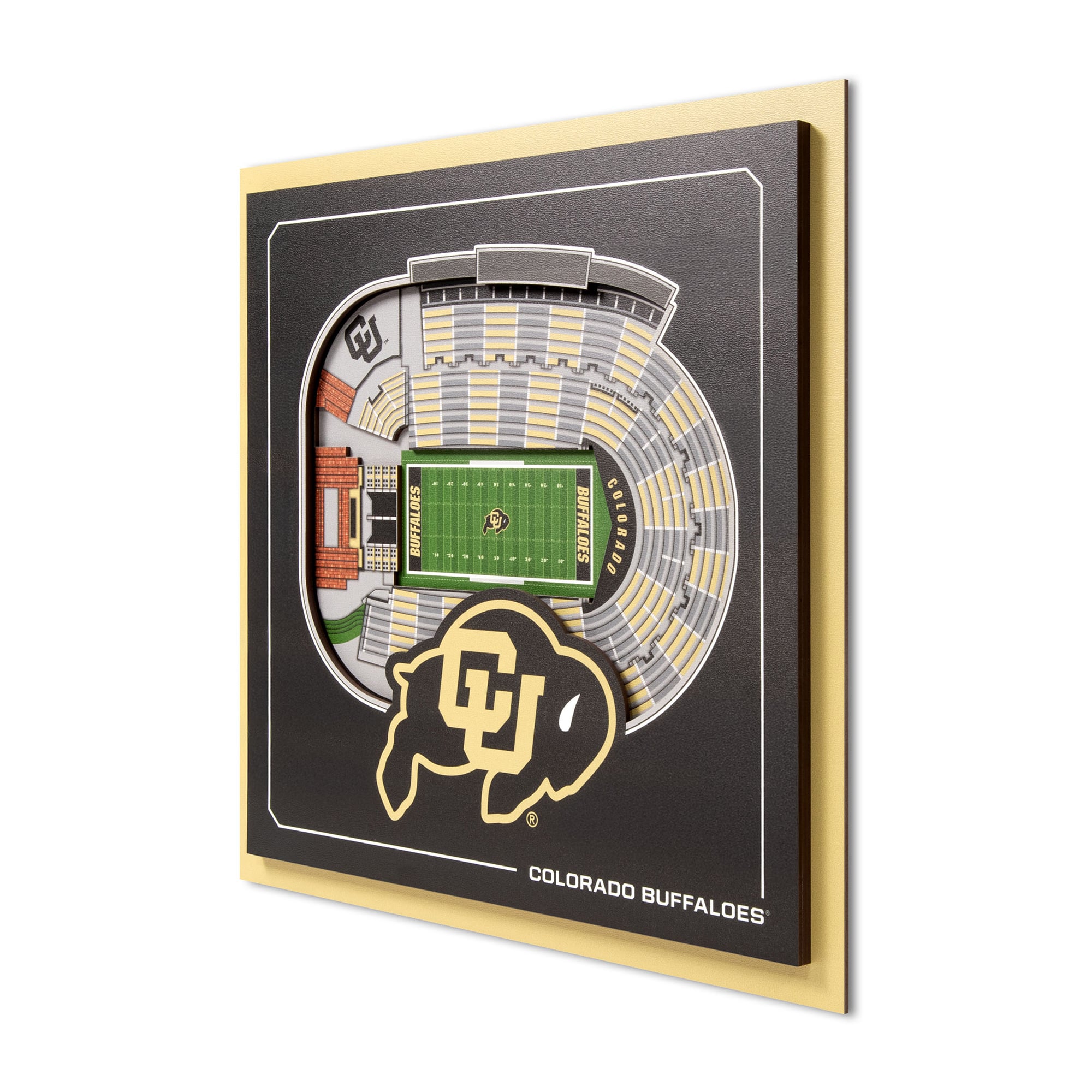 IDNA Colorado Buffaloes 12" x 12" Stadium Series 3D Wall Art
