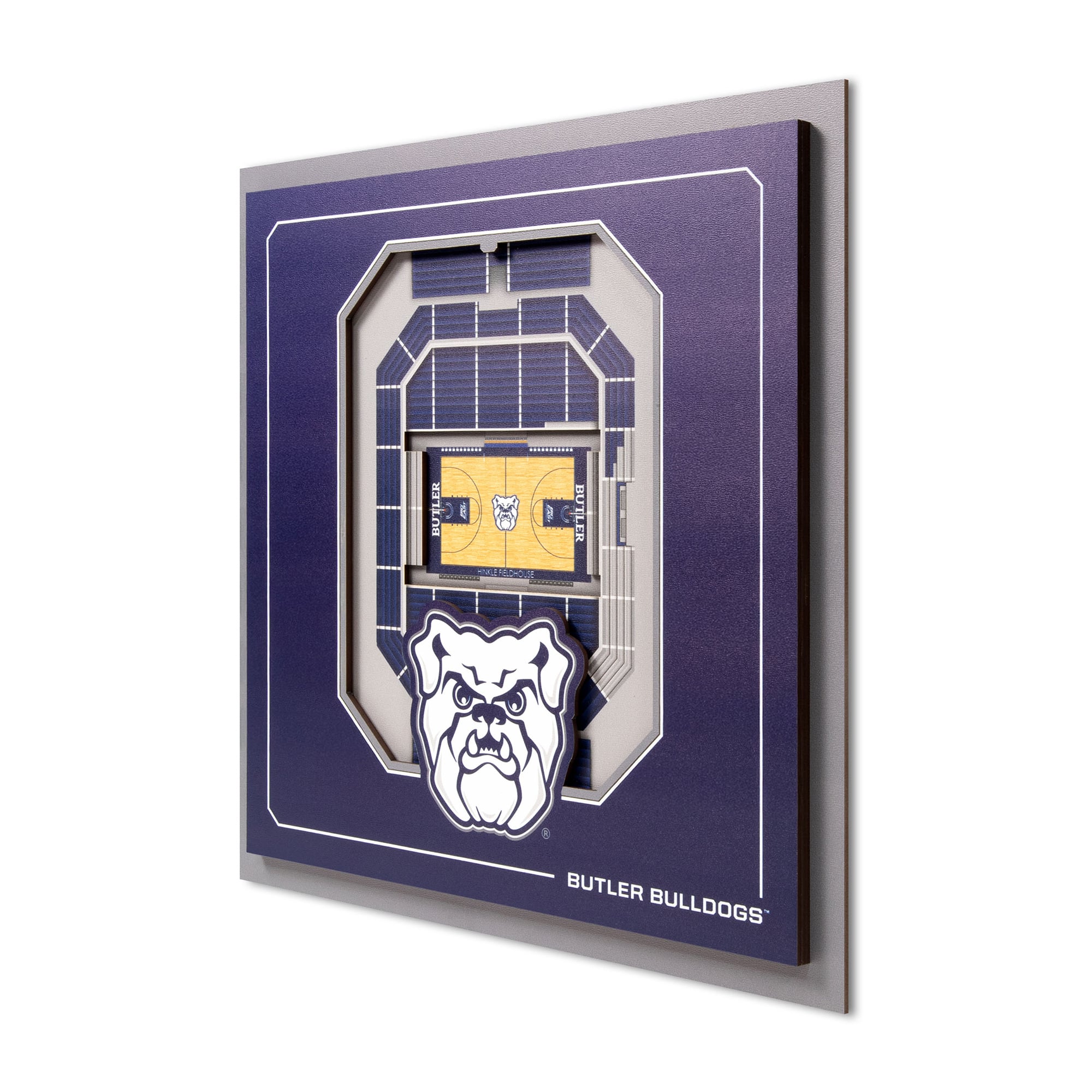 IDNA Butler Bulldogs 12" x 12" Stadium Series 3D Wall Art
