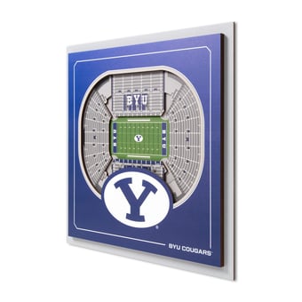 IDNA BYU Cougars 12" x 12" Stadium Series 3D Wall Art