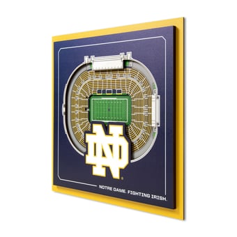 IDNA Notre Dame Fighting Irish 12" x 12" Stadium Series 3D Wall Art